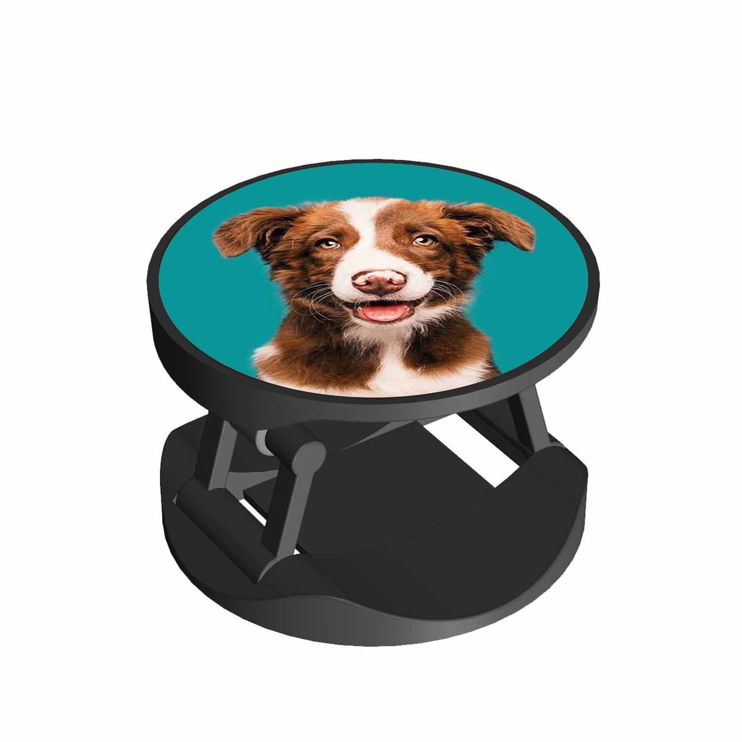 Happy Border Collie Phone Grips Holder