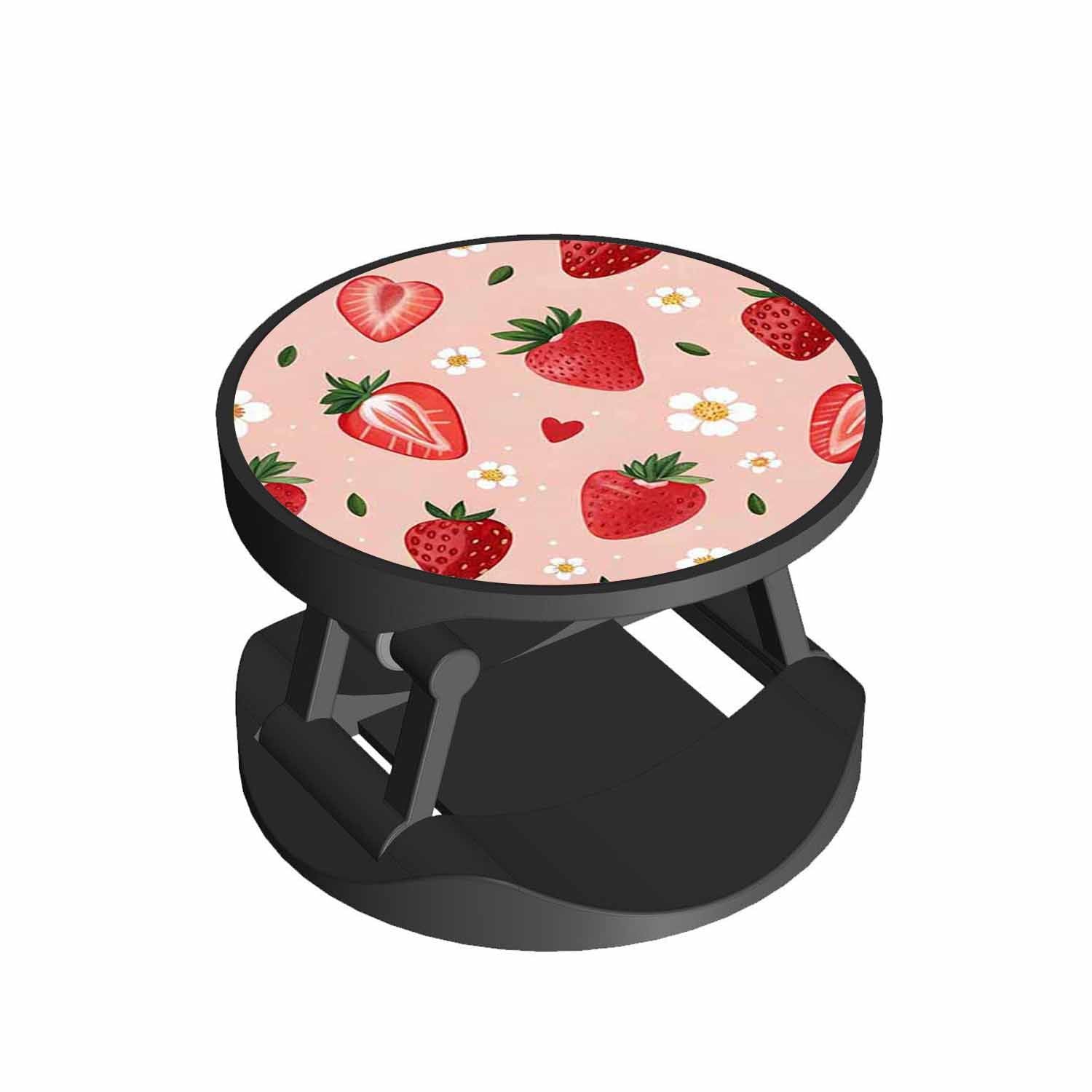 Sweet Strawberry Pattern Phone Grips Holder