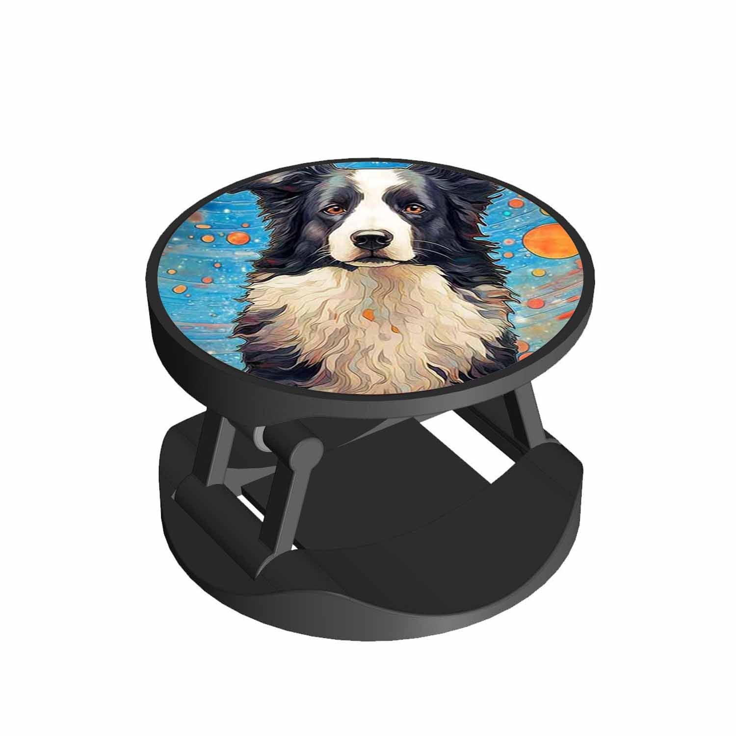 Cosmic Border Collie Phone Grips Holder