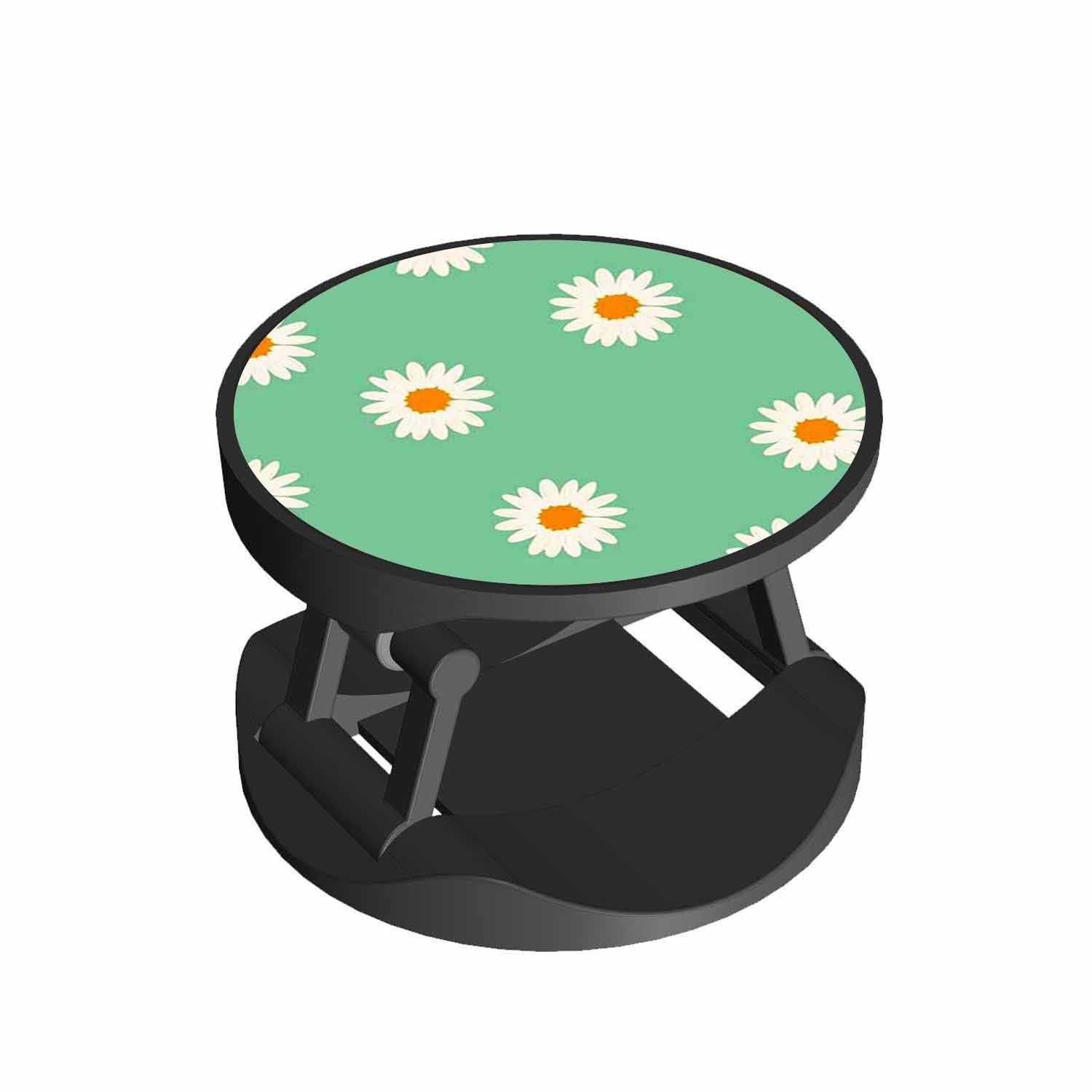 Mint Green Daisy Phone Grips Holder