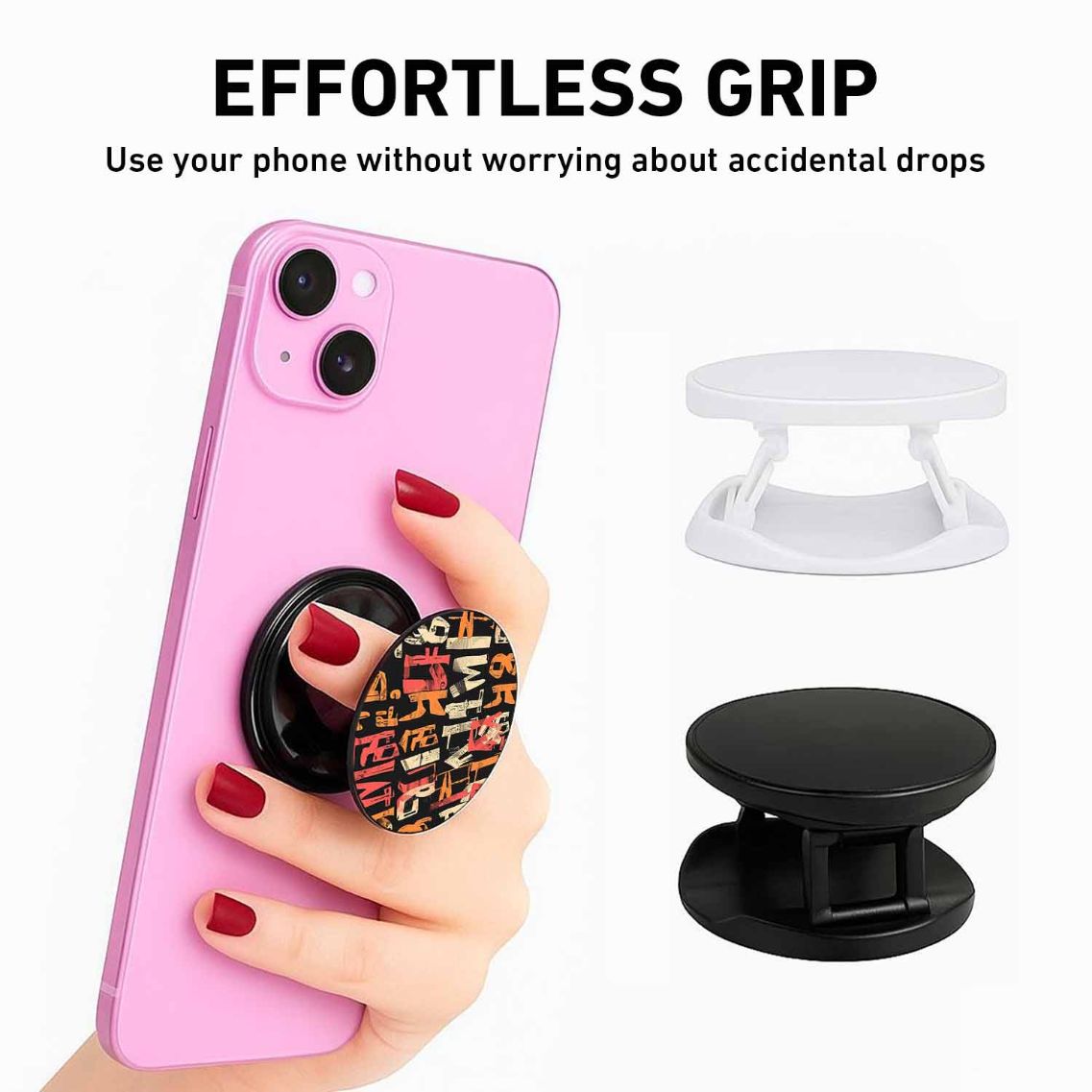 The Typographic Mess Phone Grips Holder