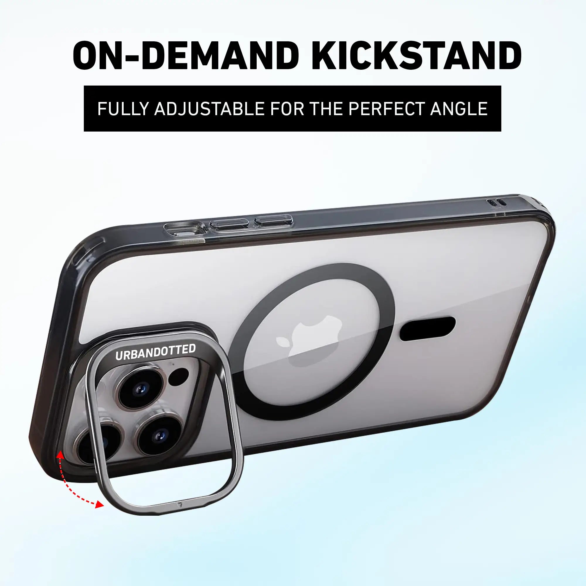 Magnetic Transparent Magsafe Bracket Glass Lens Protection case