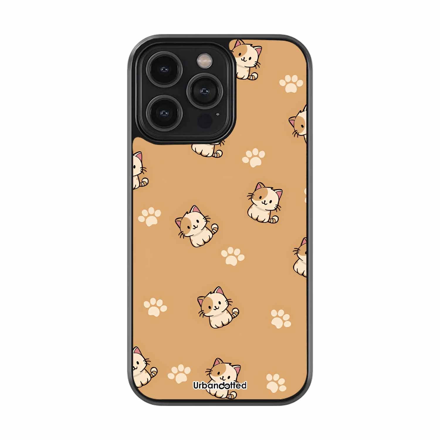 Chubby Meow Paws Pet Glass Case