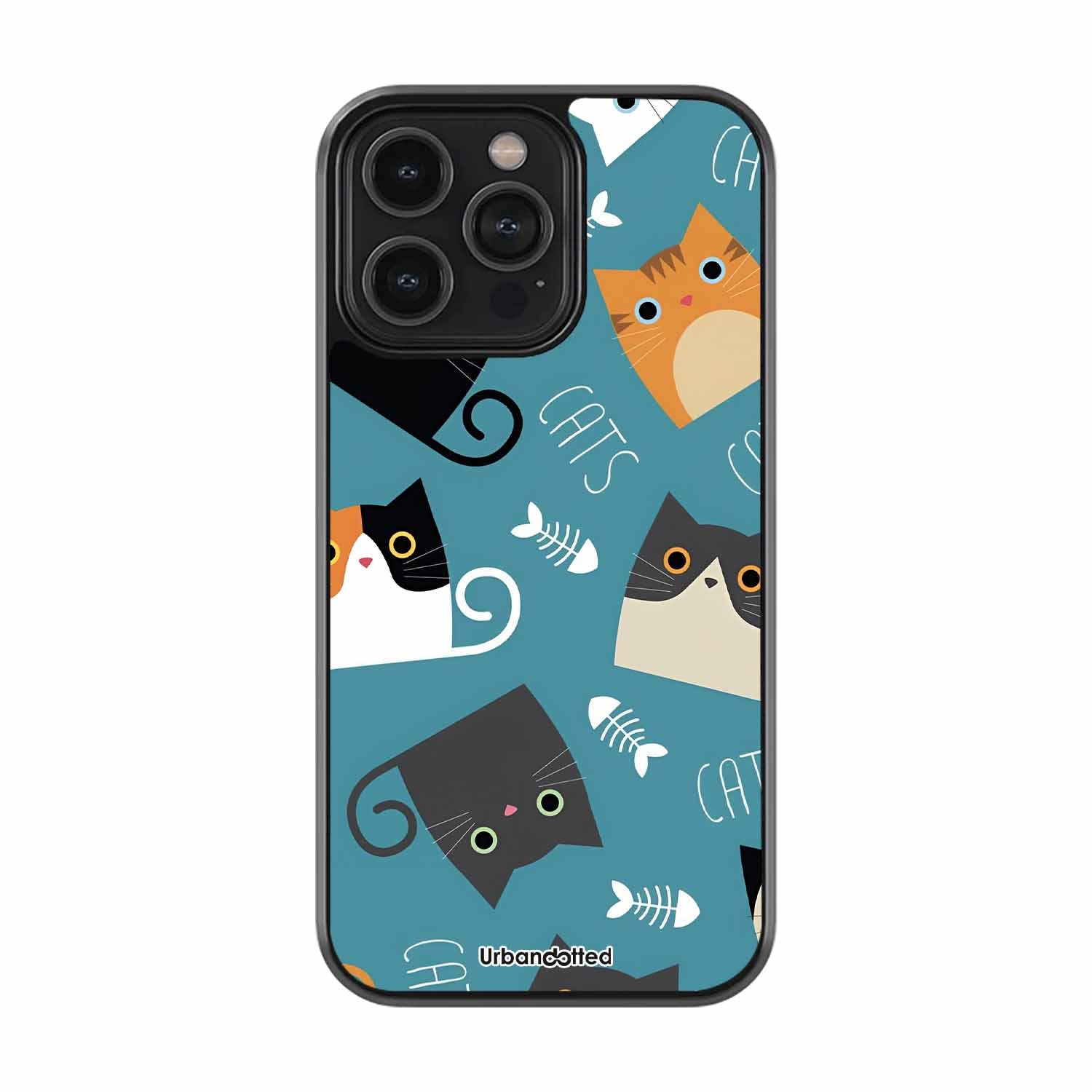 Cats & Fish Fun Pet Glass Case