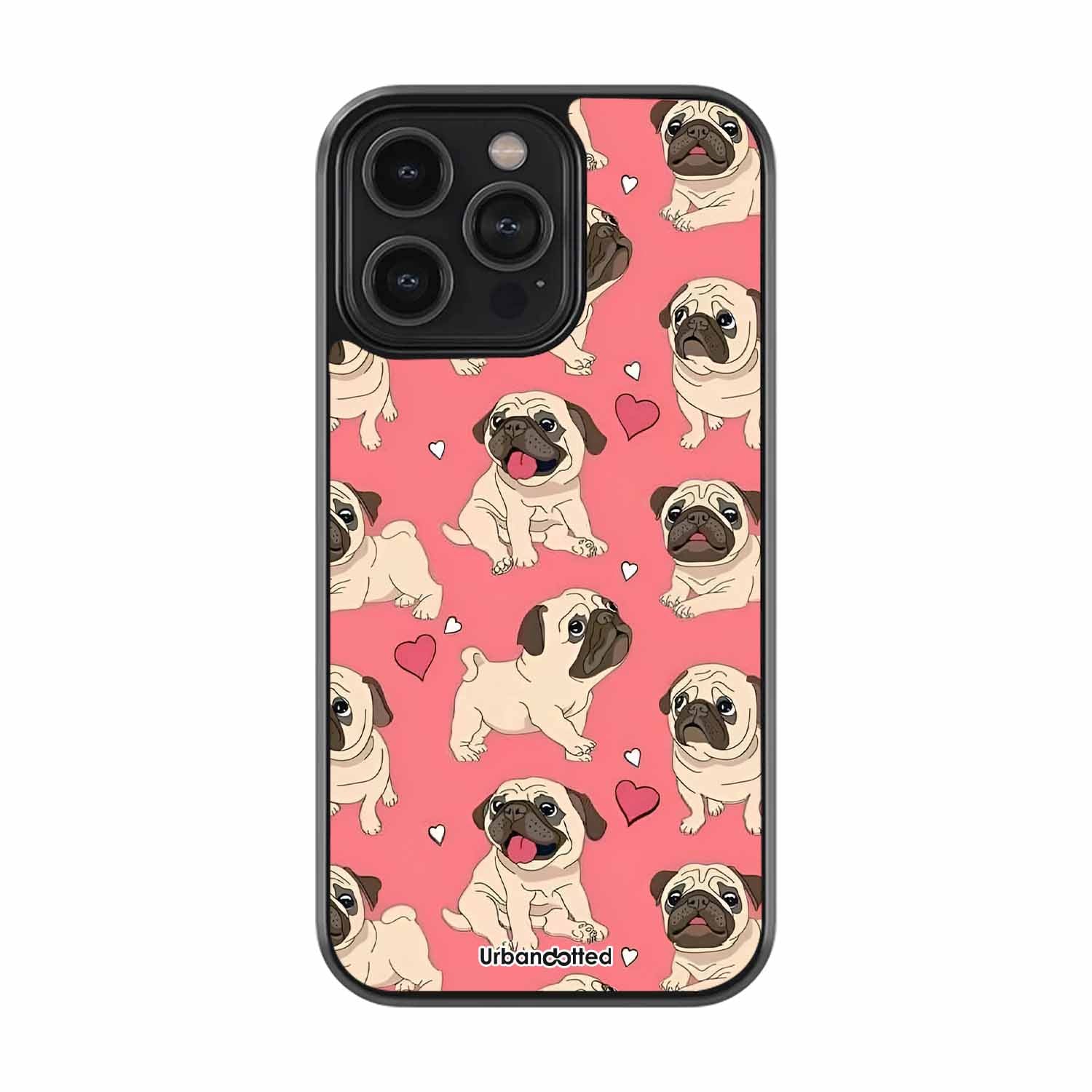 Sweet Snouts Pugs Pet Glass Case