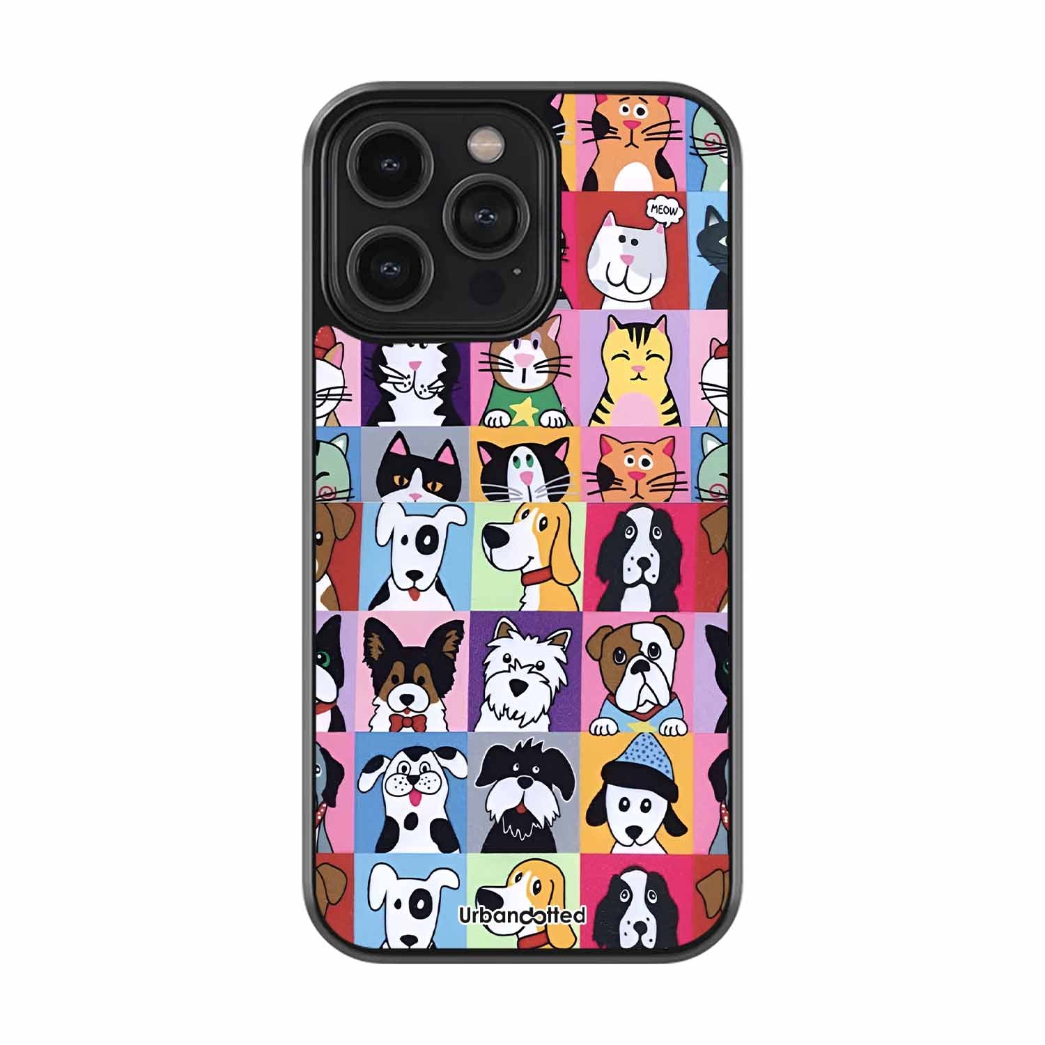 Happy Pets Mosaic Glass Case
