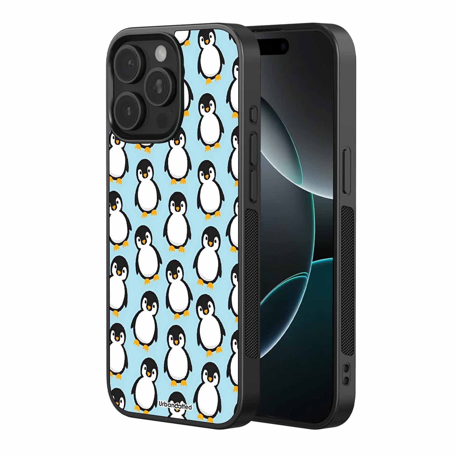 Waddle of Penguins Pet Glass Case