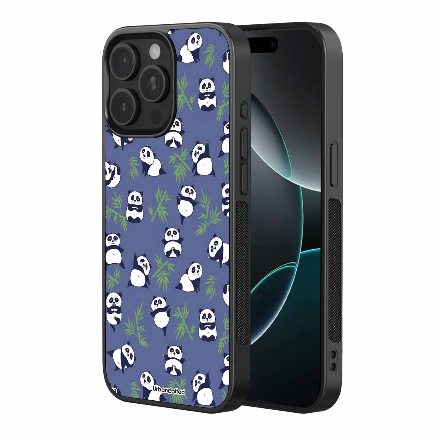 Playful Panda Forest Pet Glass Case
