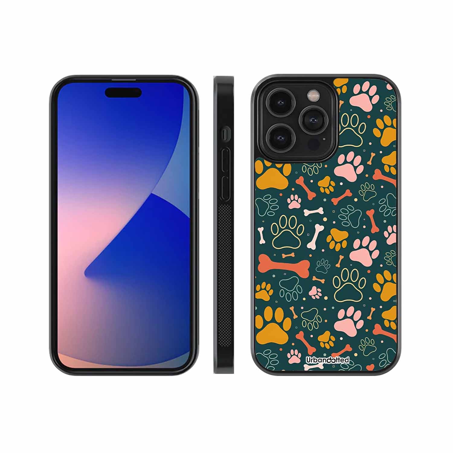 Happy Pet Tracks Glass Case