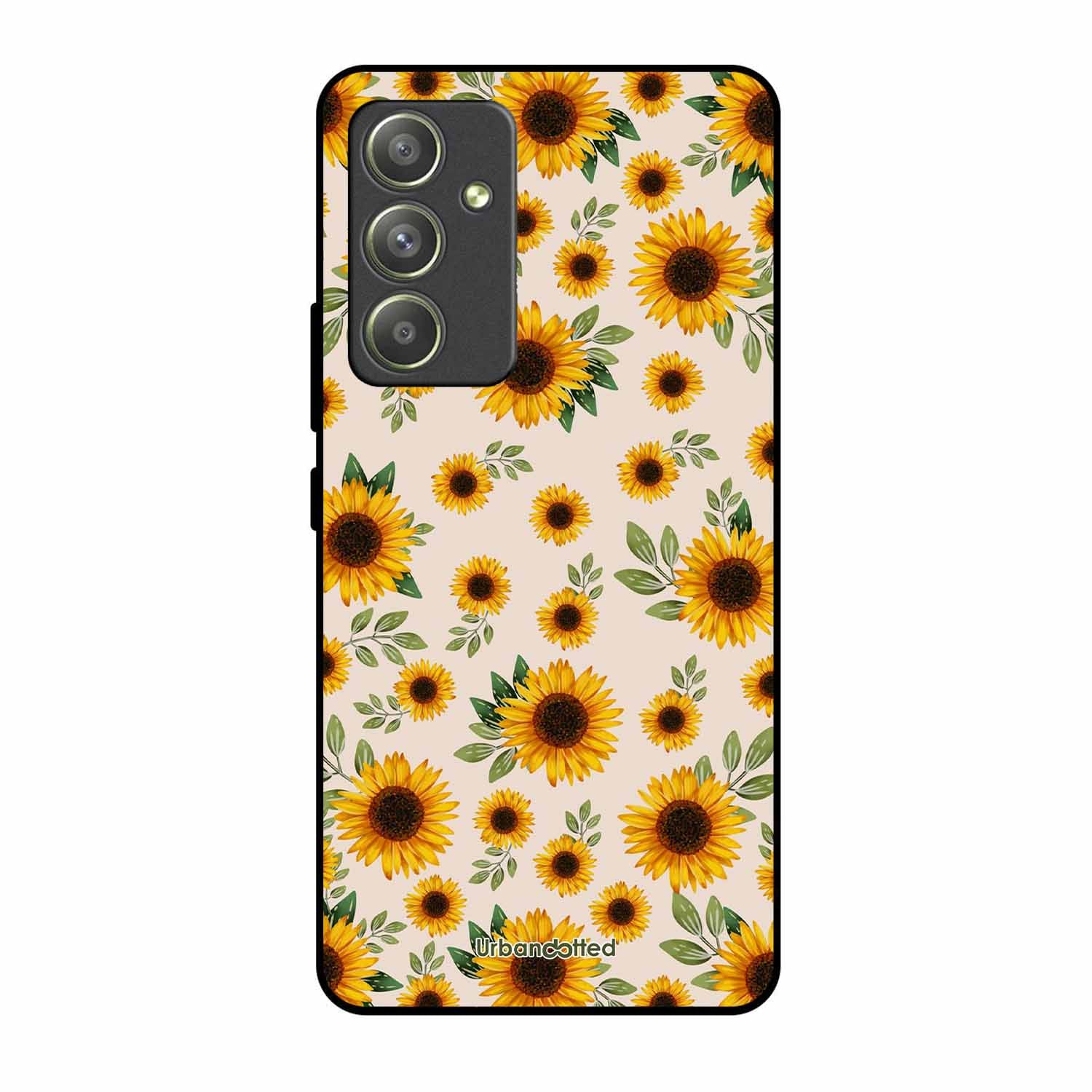 Summer Sunflowers Glass Case For Samsung A54