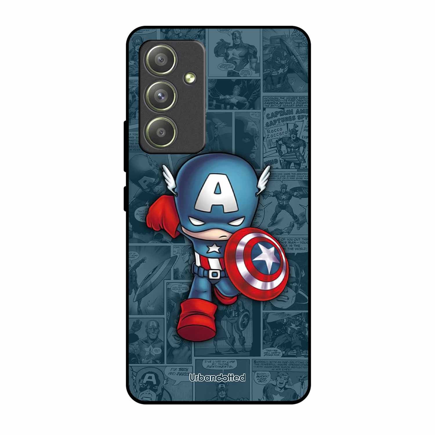 Captain America Glass Case For Samsung A54
