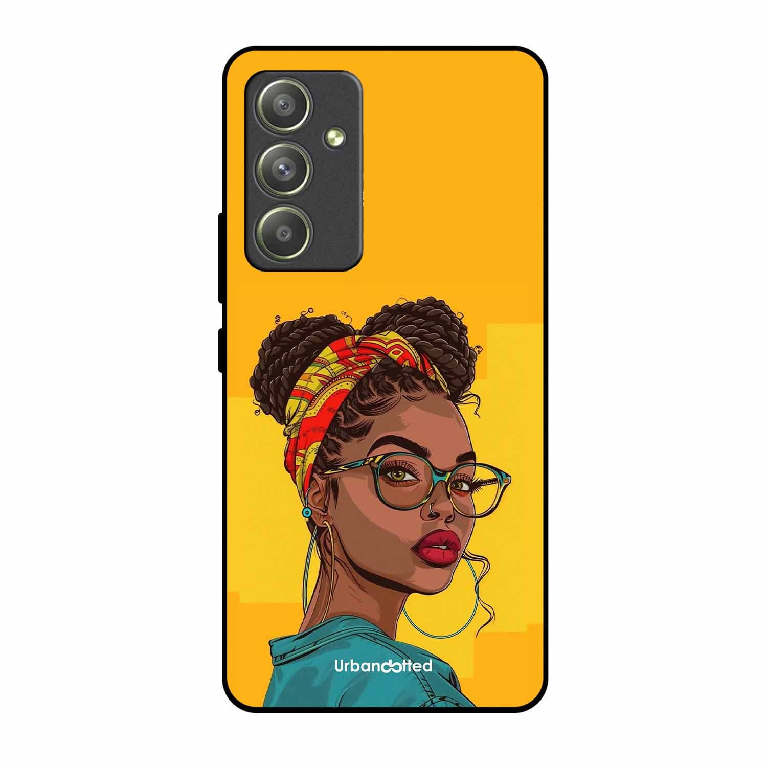 Headscarf Beauty Glass Case For Samsung A54