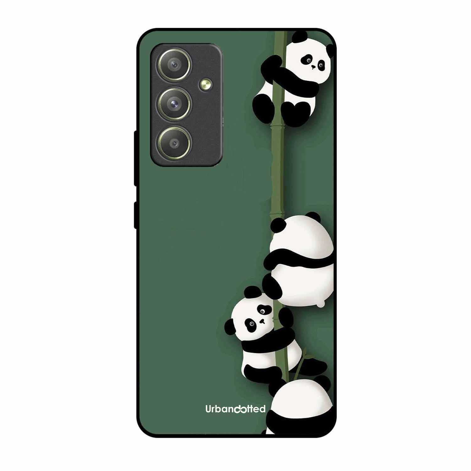 Climbing Pandas Glass Case For Samsung A54