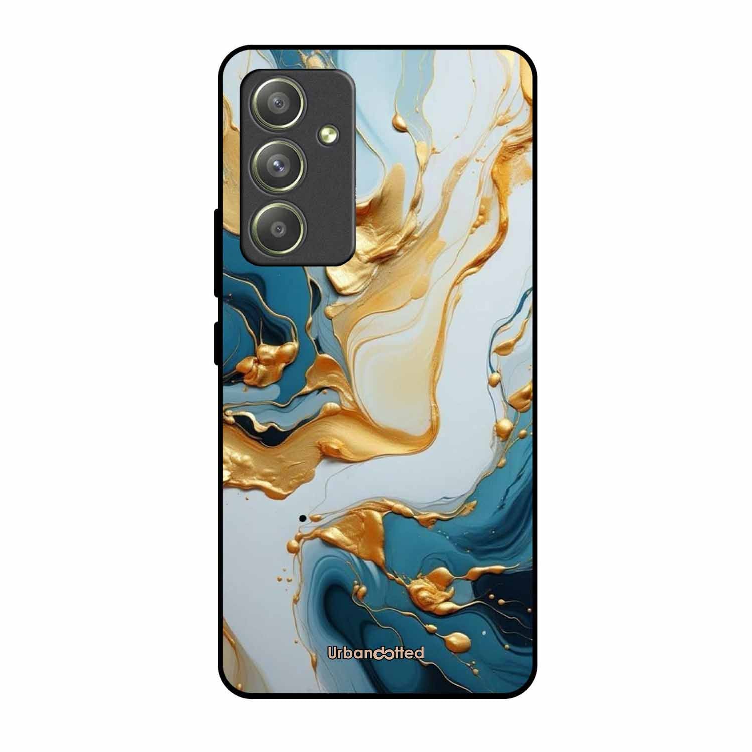 Luxurious Marble Effect Glass Case For Samsung A54