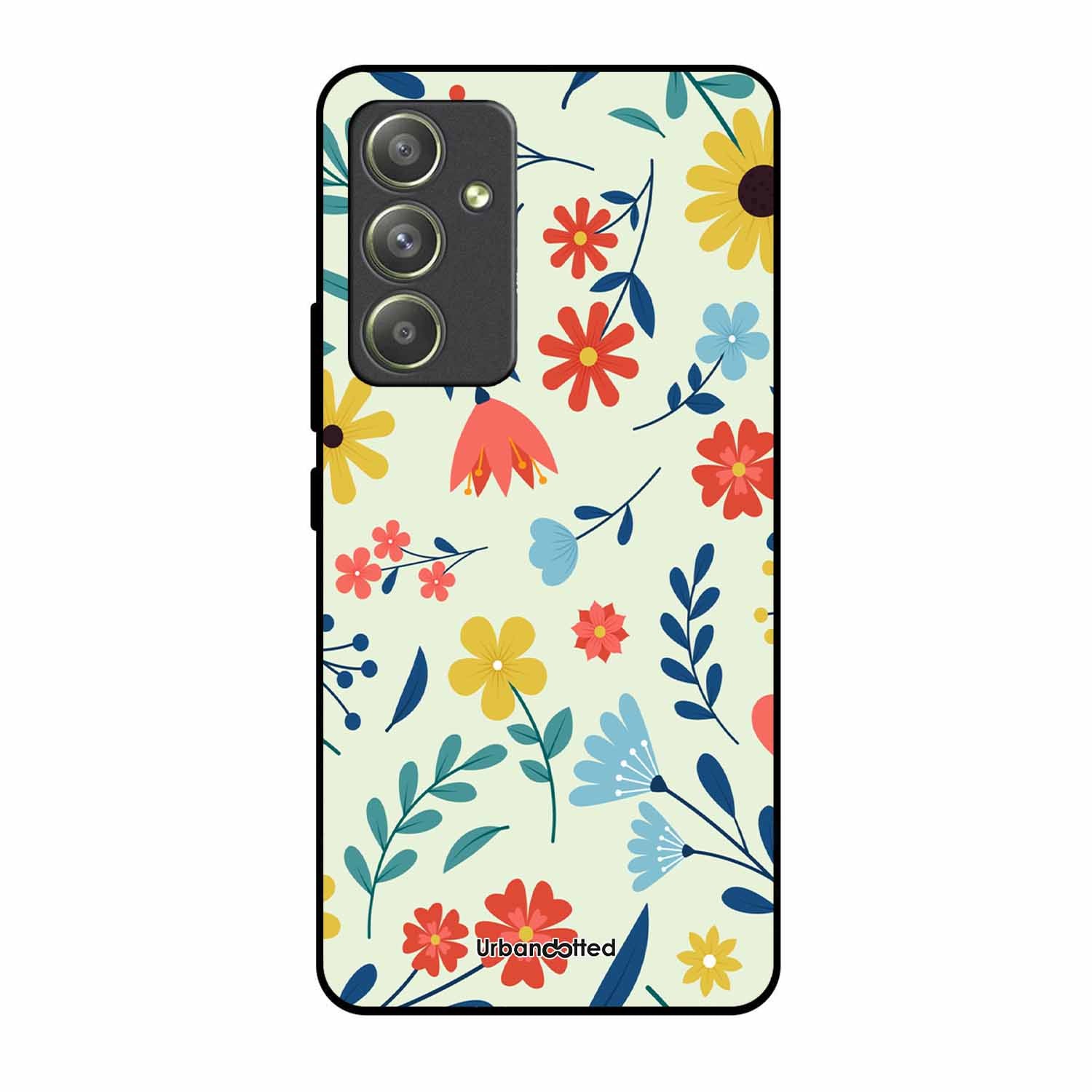 Colorful Wildflower Meadow Glass Case For Samsung A54