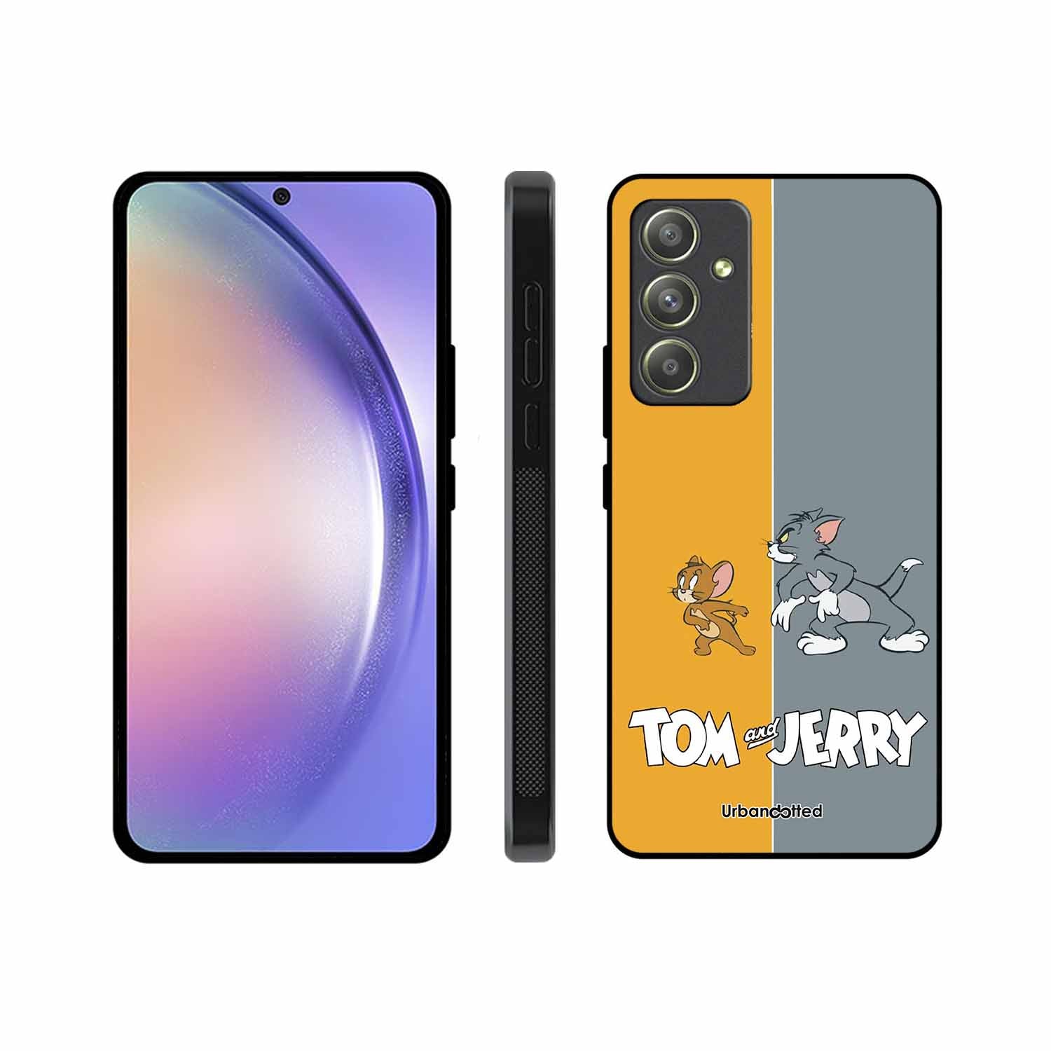 Tom and Jerry Chase Glass Case For Samsung A54