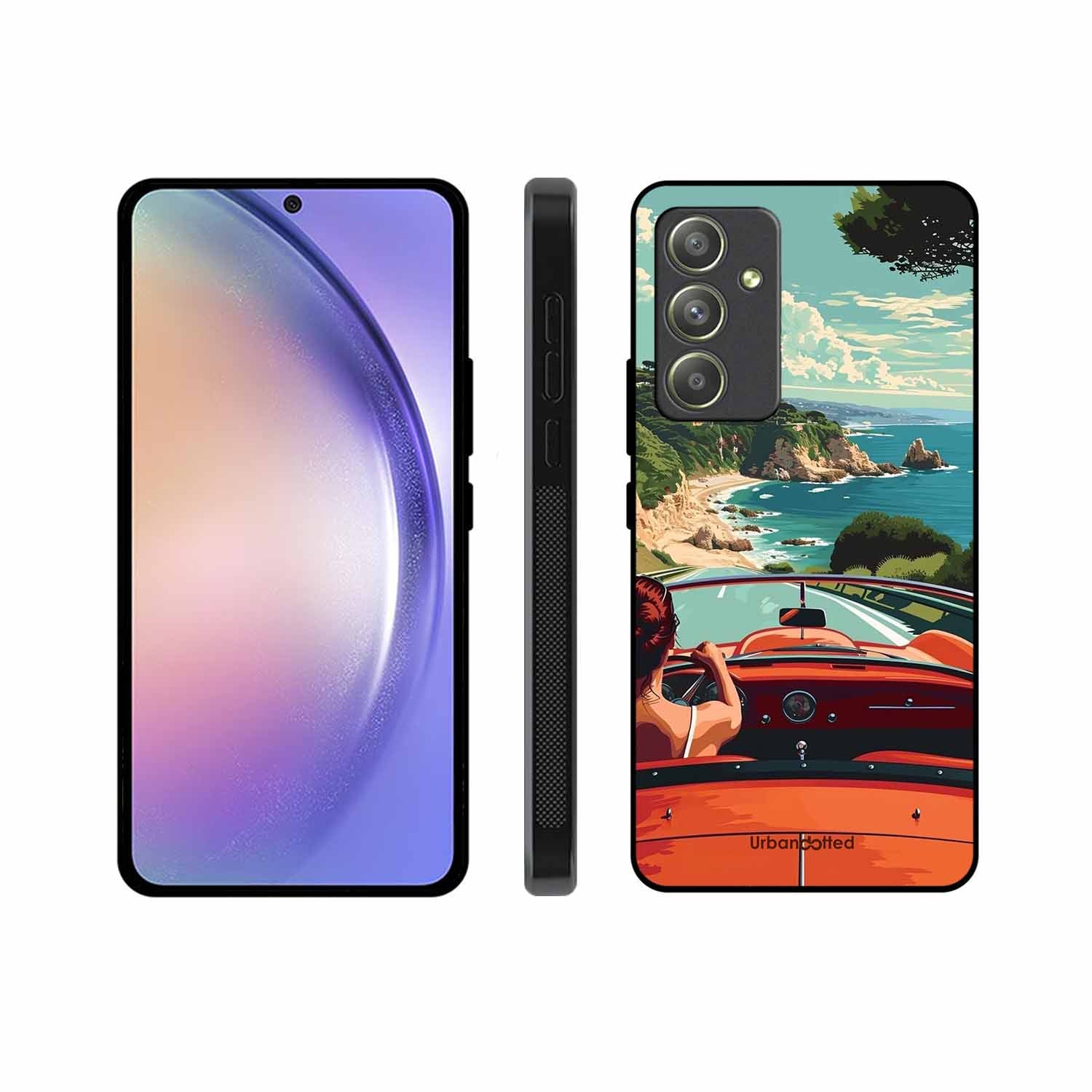 Ocean Breeze Road Trip Glass Case For Samsung A54