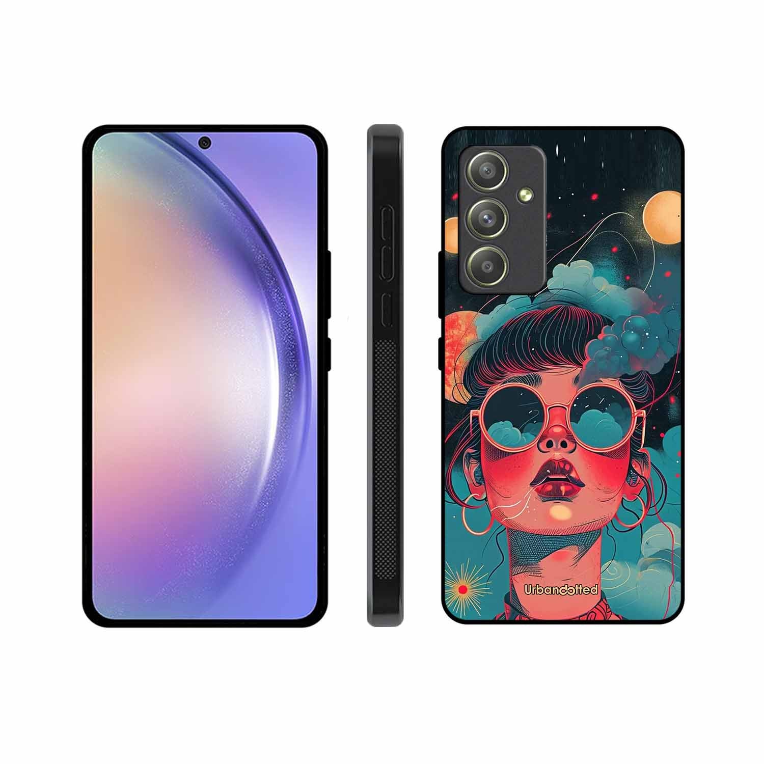 Starry Eyed Wonder Glass Case For Samsung A54