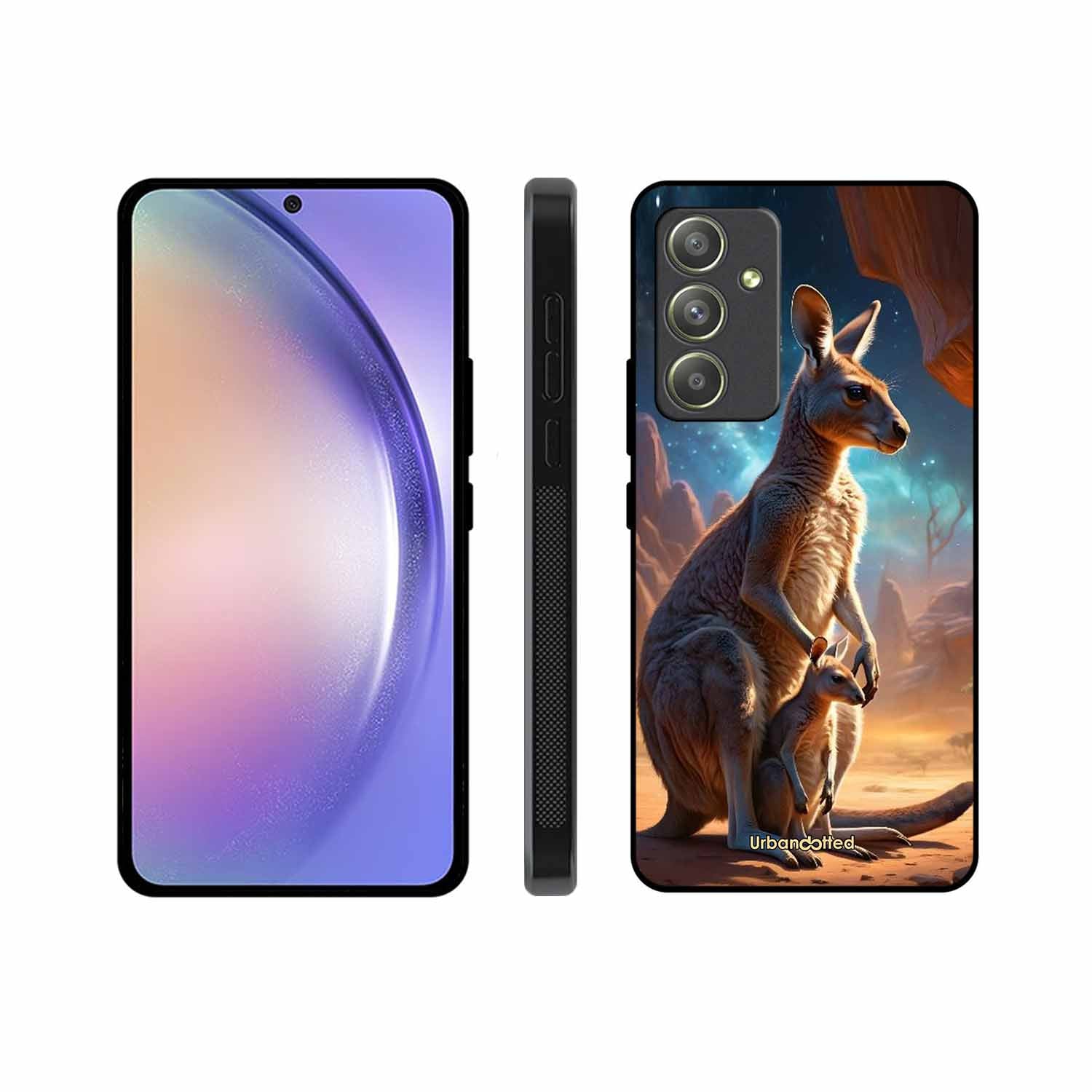 Kangaroo Mother Love Glass Case For Samsung A54