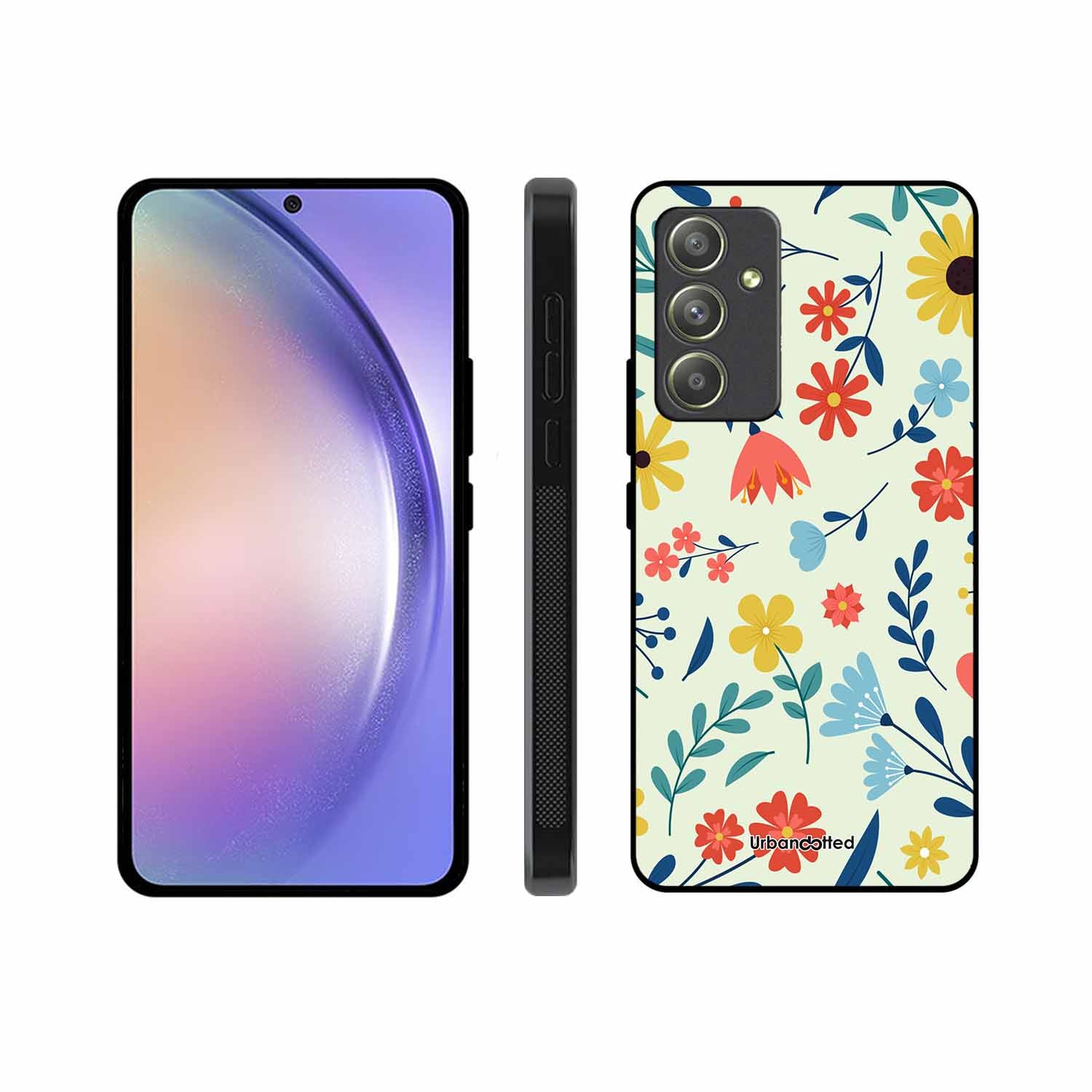Colorful Wildflower Meadow Glass Case For Samsung A54