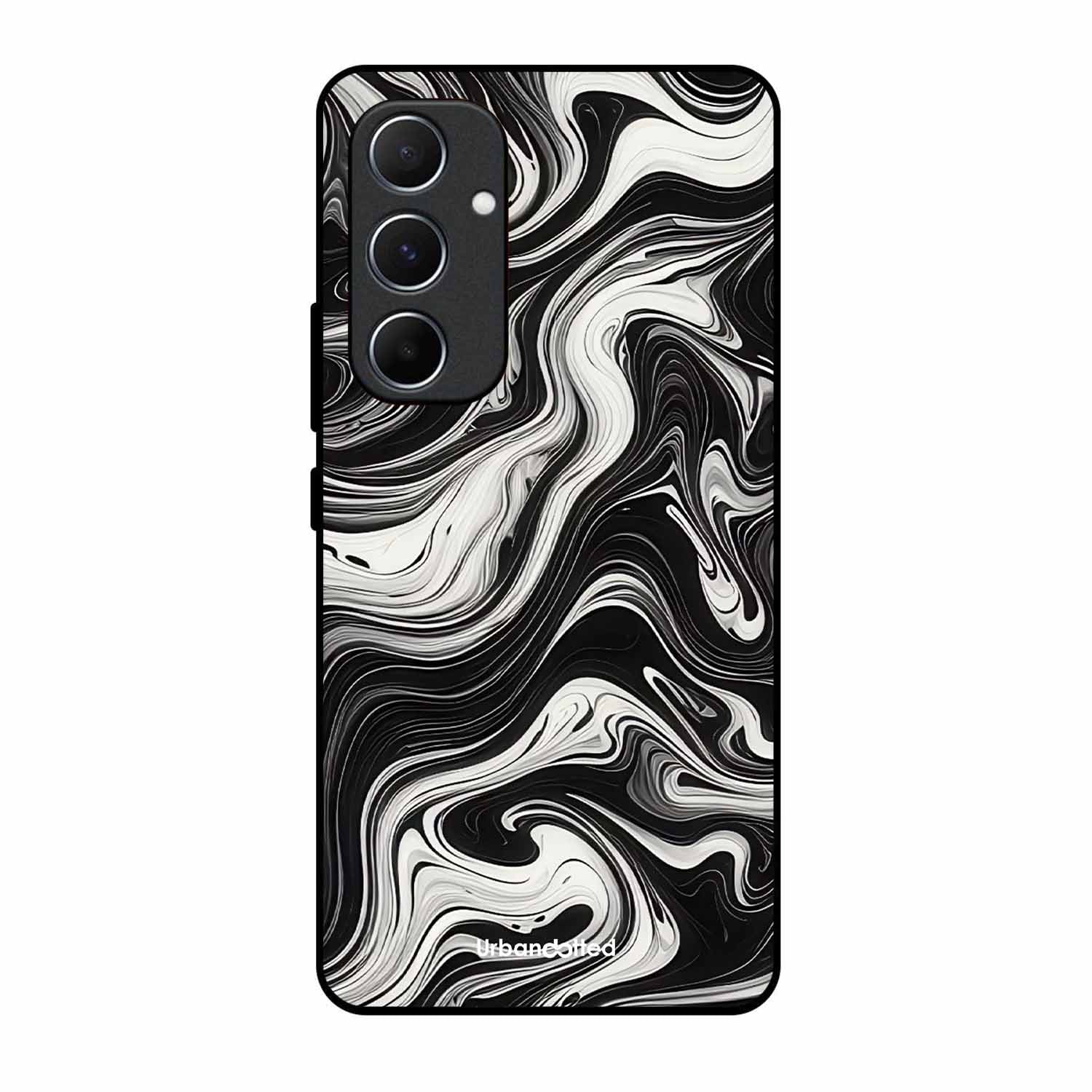 Monochrome Marble Glass Case For Samsung A55