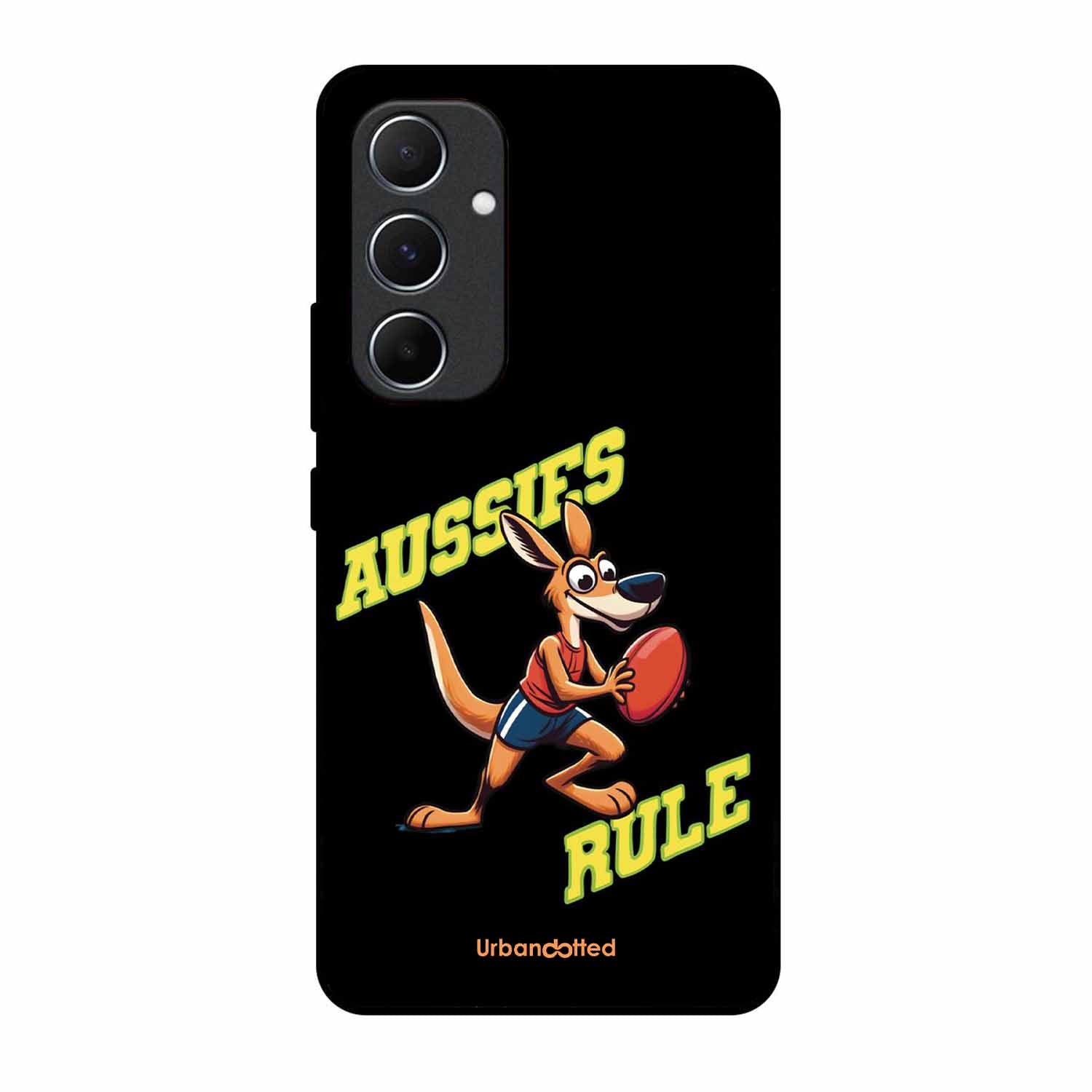 Aussies Rule Football Glass Case For Samsung A55