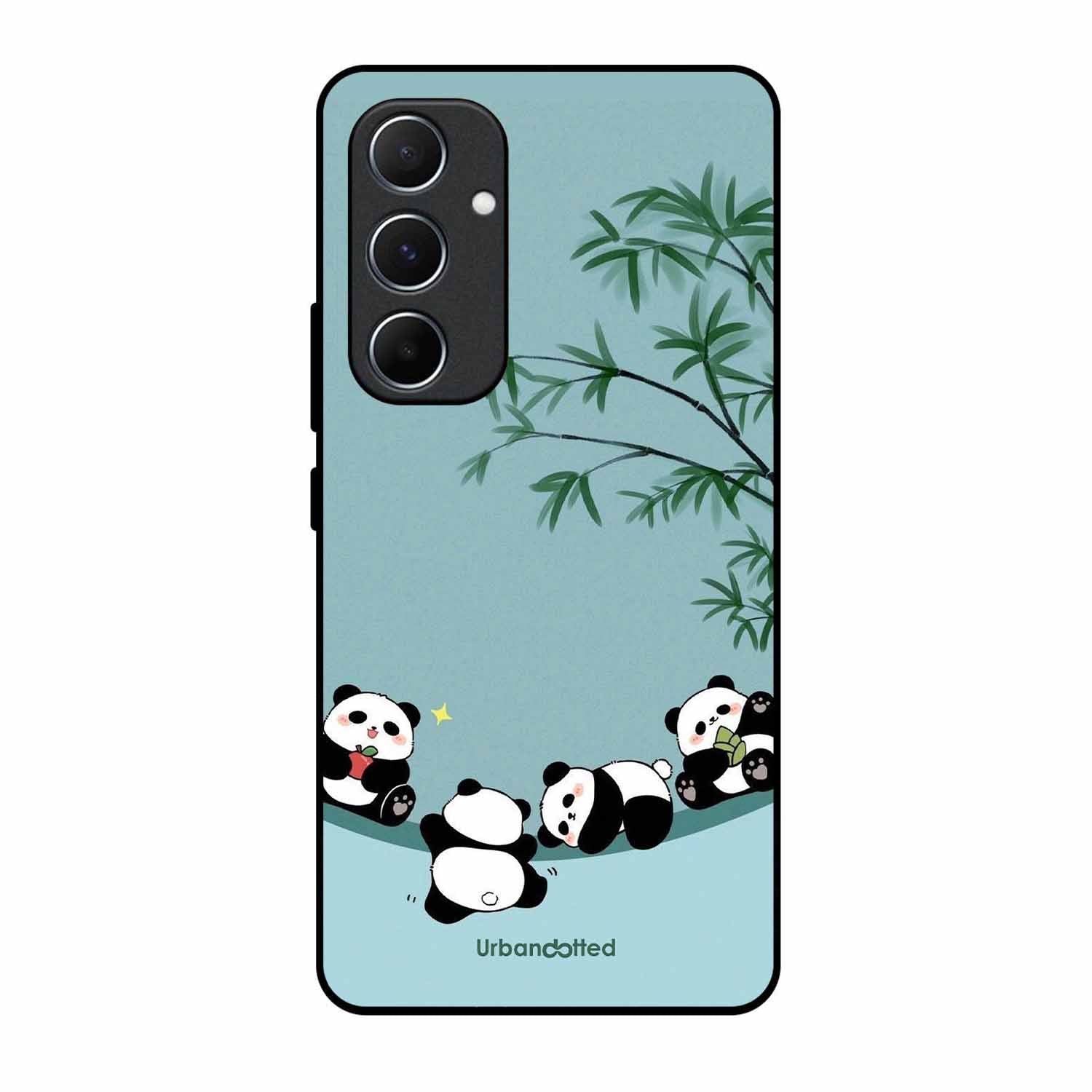 Cute Resting Pandas Glass Case For Samsung A55