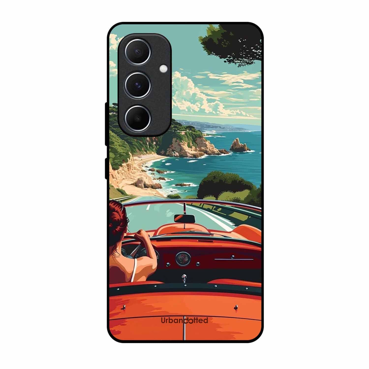 Ocean Breeze Road Trip Glass Case For Samsung A55