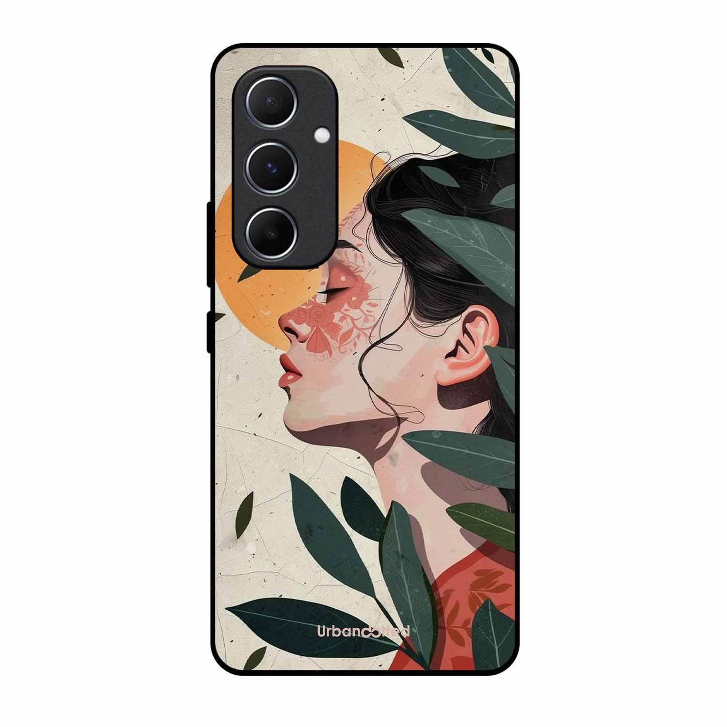 Nature's Embrace Glass Case For Samsung A55