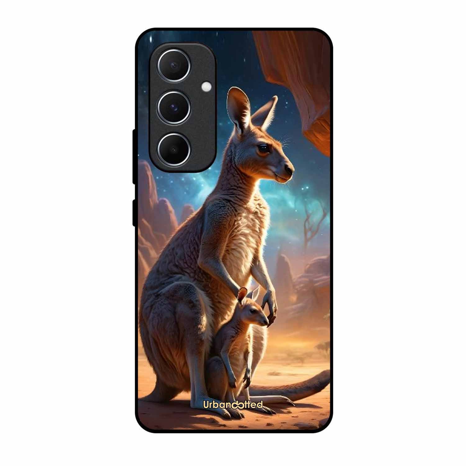 Kangaroo Mother Love Glass Case For Samsung A55