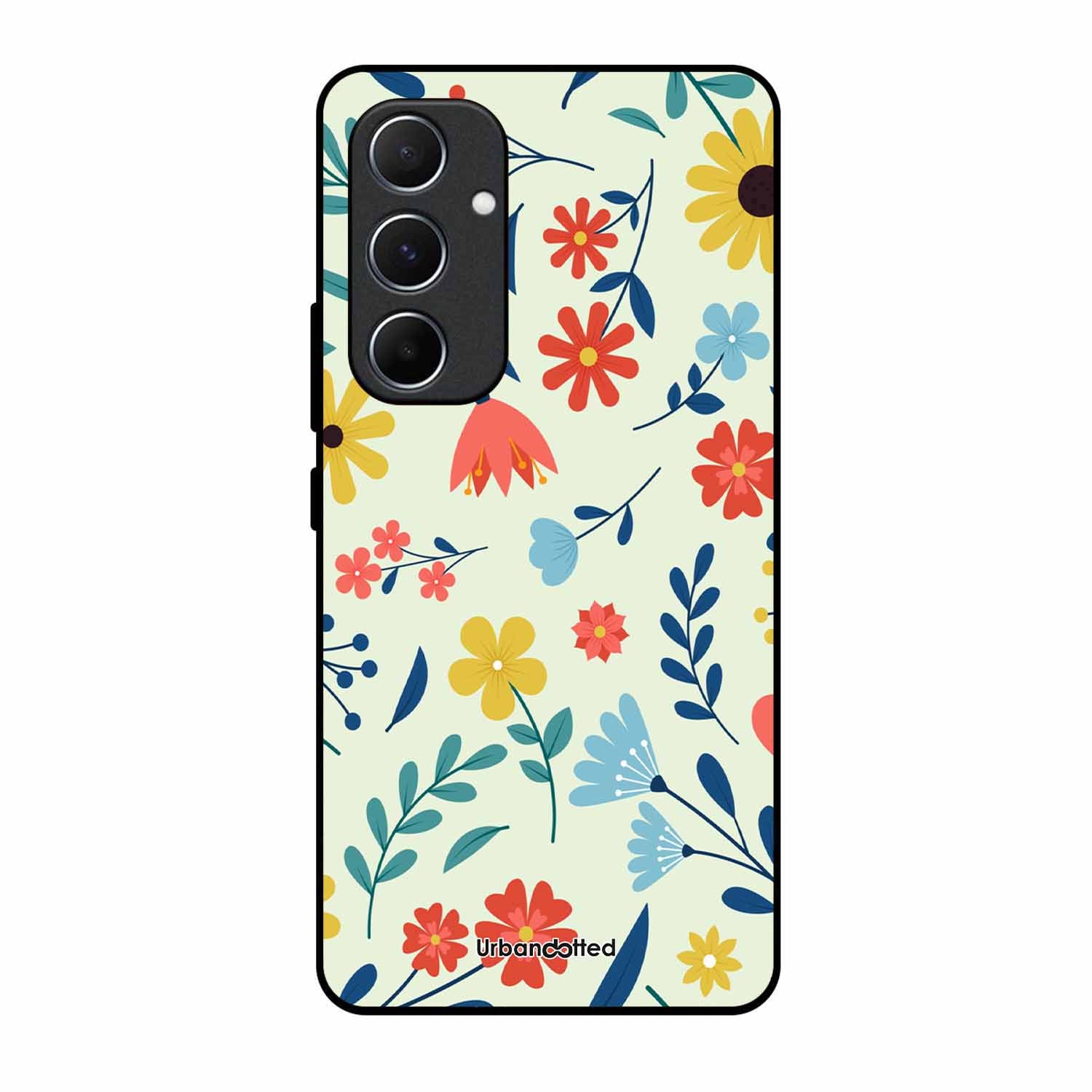 Colorful Wildflower Meadow Glass Case For Samsung A55