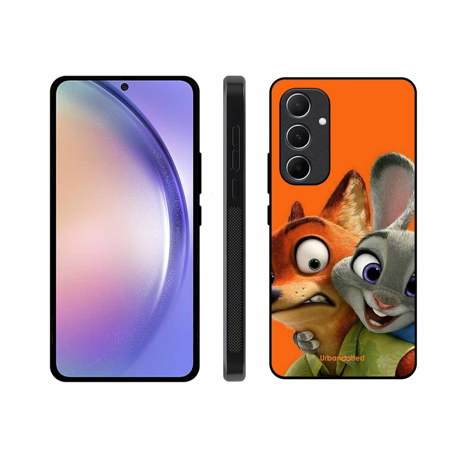 Zootopia Friends Glass Case For Samsung A55