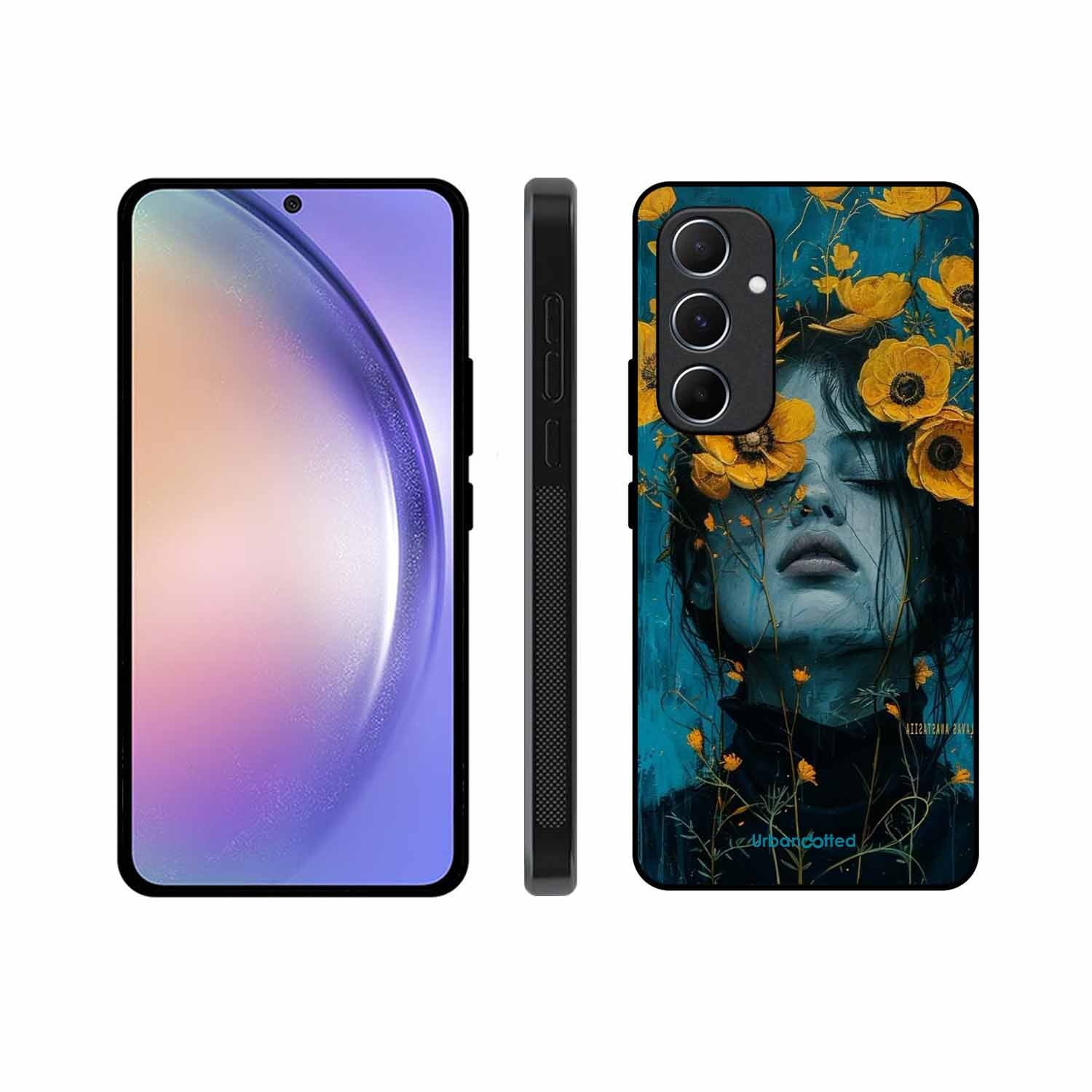 Wildflower Spirit Glass Case For Samsung A55