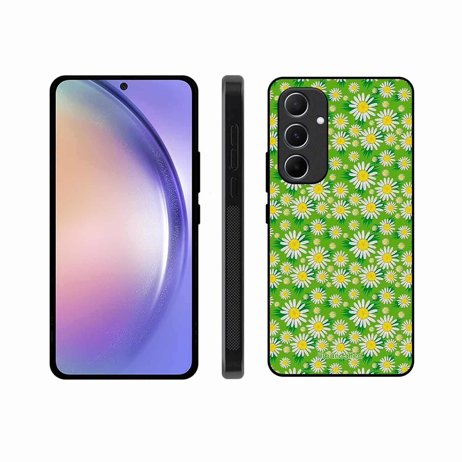 Cheerful Daisy Glass Case For Samsung A55