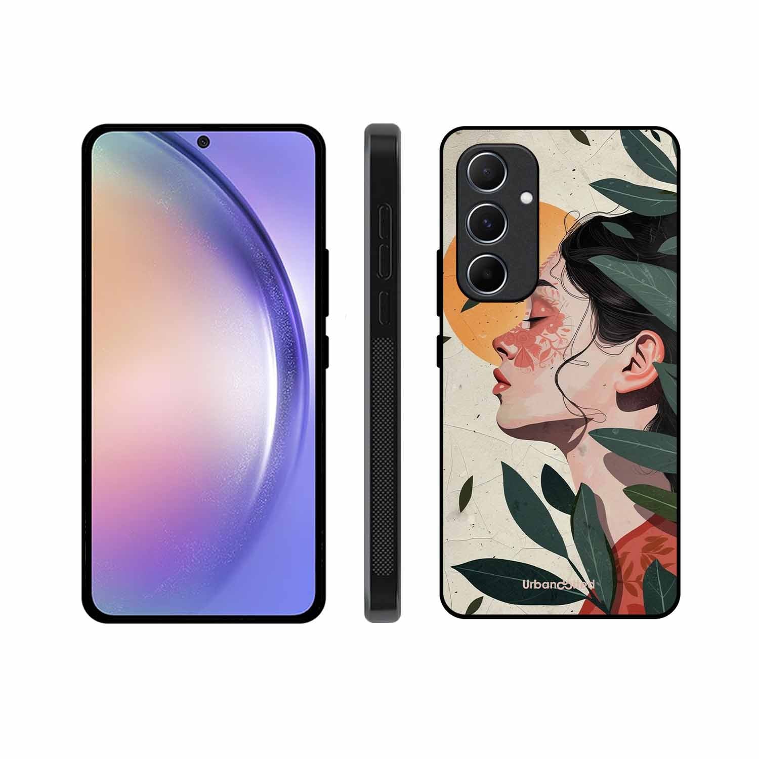 Nature's Embrace Glass Case For Samsung A55
