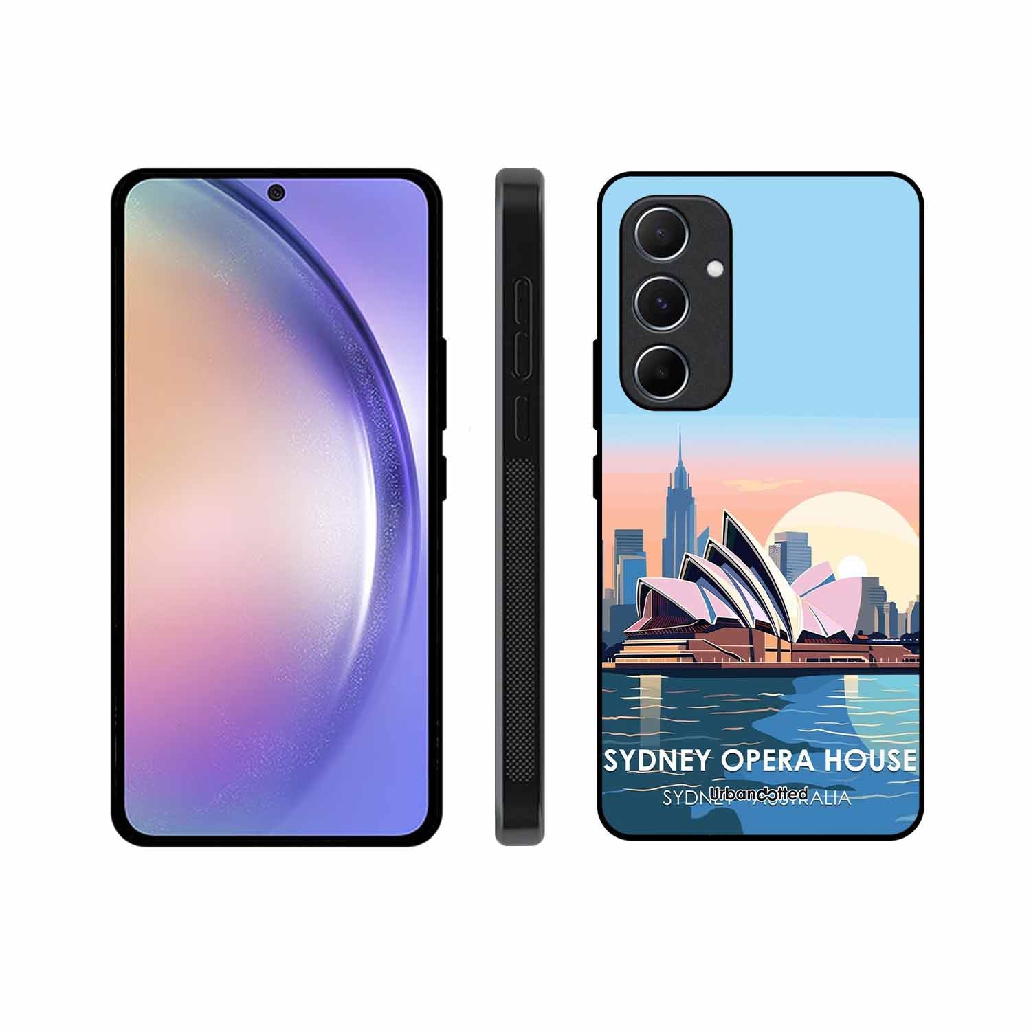 Sydney Opera House Sunrise Glass Case For Samsung A55