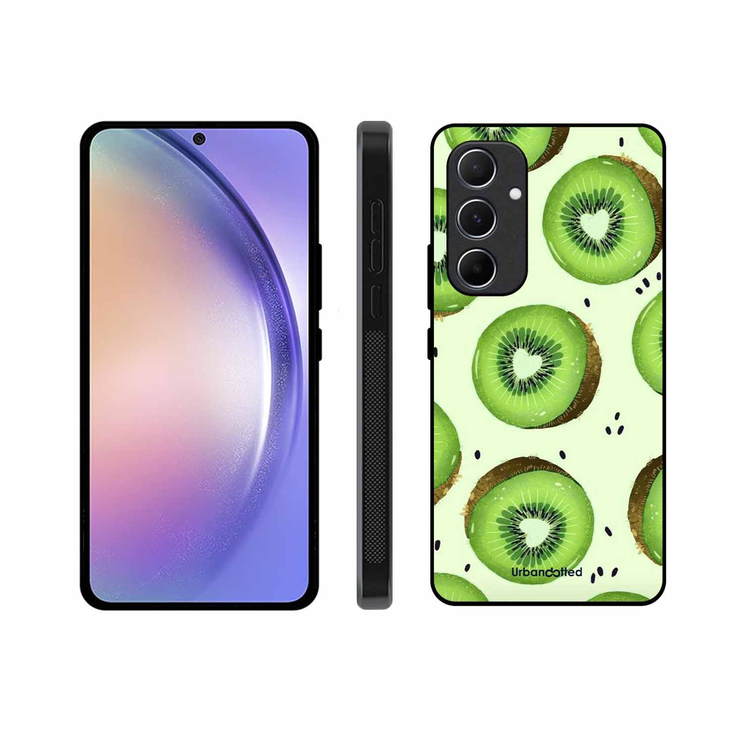 Tropical Kiwi Fruit Glass Case For Samsung A55