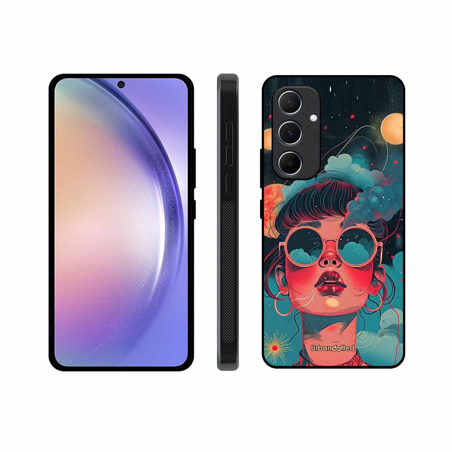 Starry Eyed Wonder Glass Case For Samsung A55