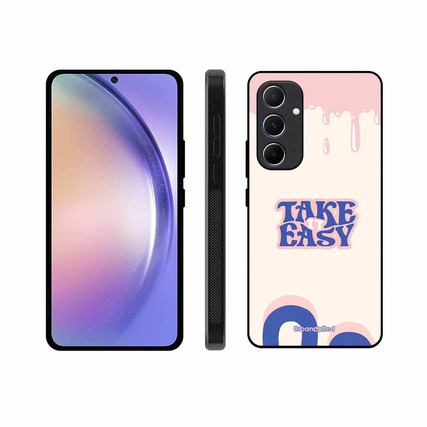 Take It Easy Drip Glass Case For Samsung A55