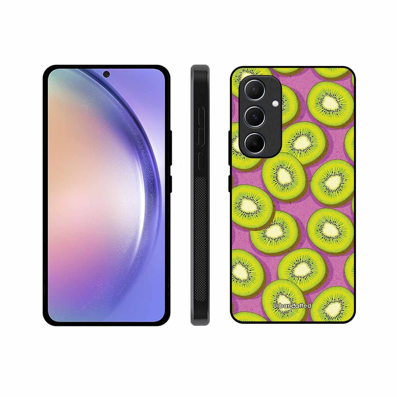 Refreshing Kiwi Glass Case For Samsung A55