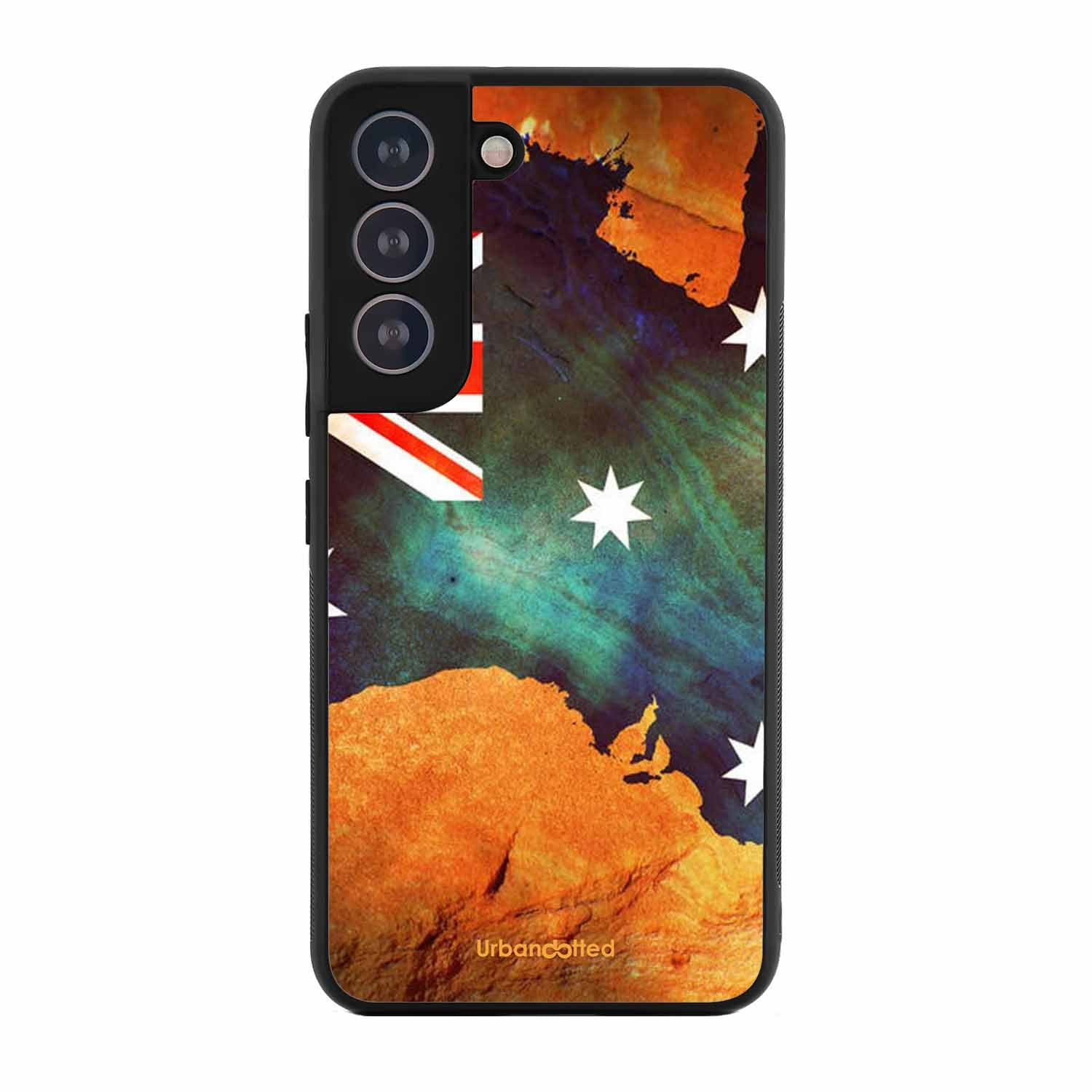 Australian Flag Map Glass Case For Samsung S21 Plus