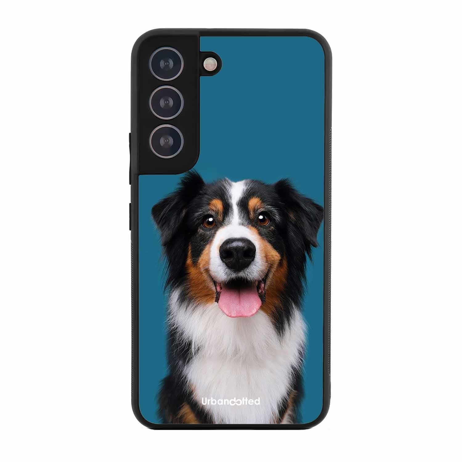 Aussie Shepherd Smile Glass Case For Samsung S21 Plus
