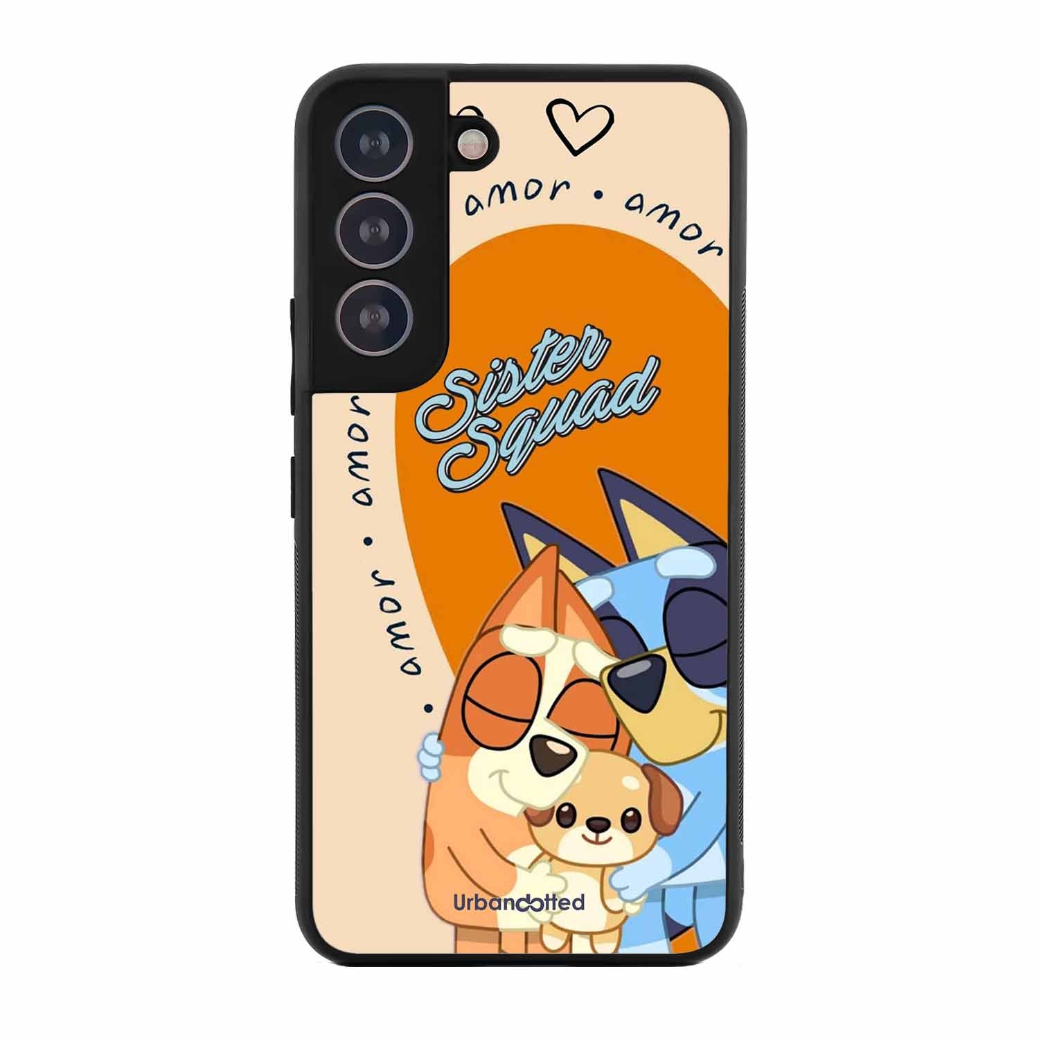 Aussie Cartoon Sisters Glass Case For Samsung S21 Plus