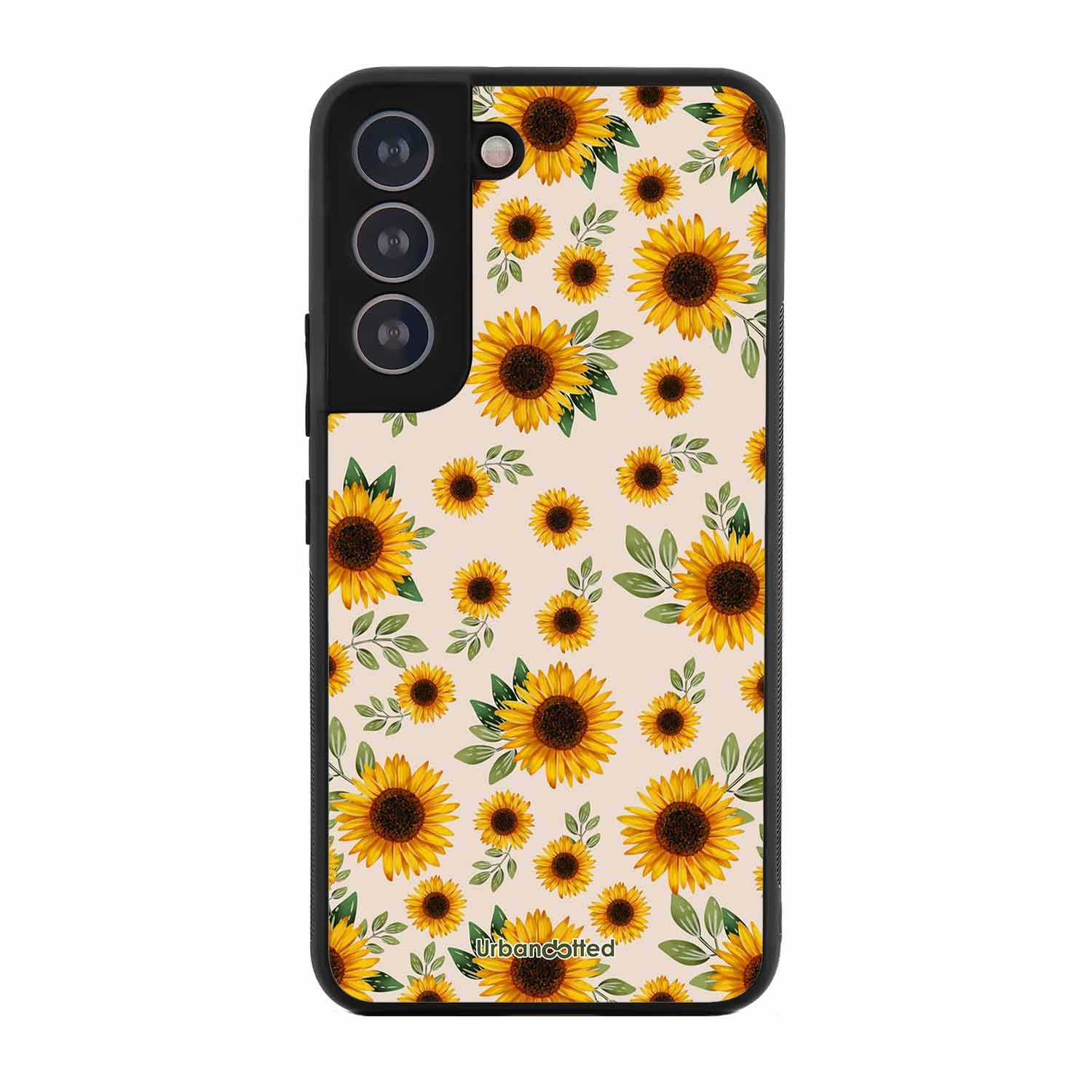 Summer Sunflowers Glass Case For Samsung S21 Plus