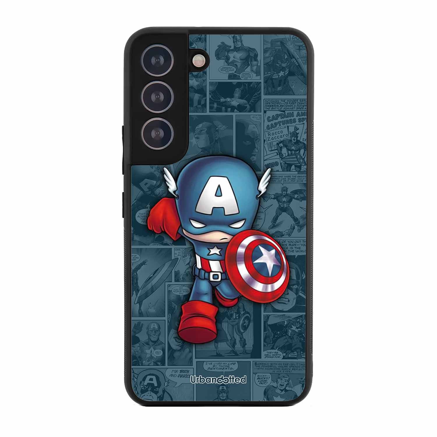 Captain America Glass Case For Samsung S21 Plus