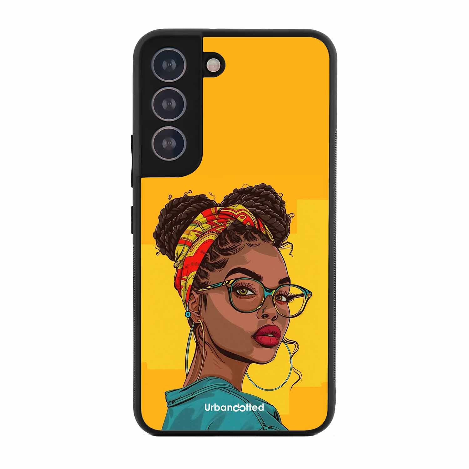 Headscarf Beauty Glass Case For Samsung S21 Plus