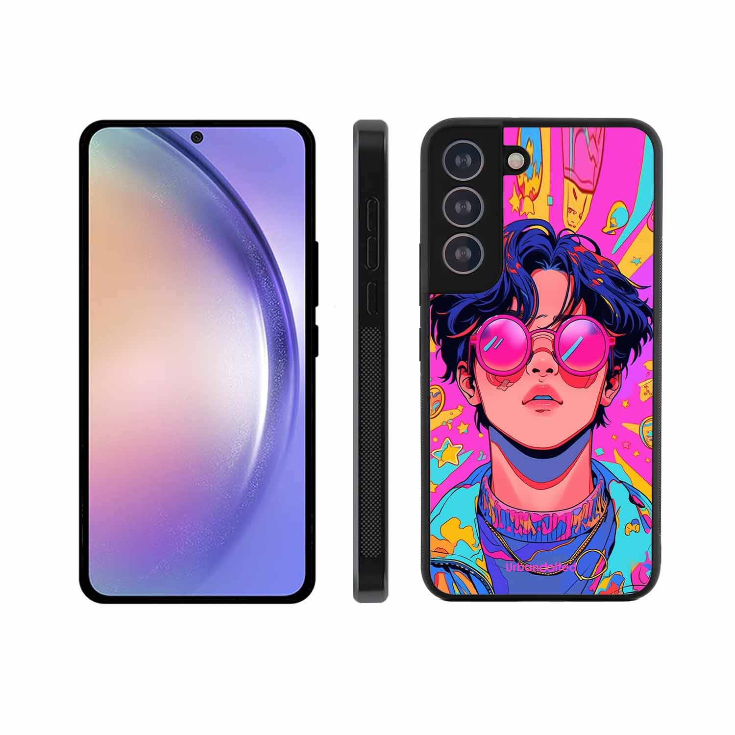 Neon Vibes Portrait Glass Case For Samsung S21 Plus