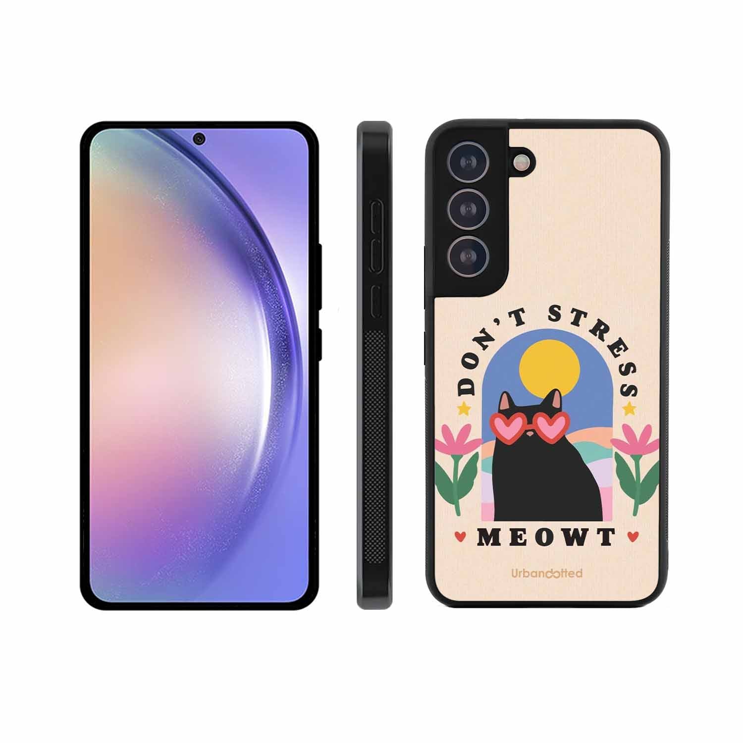 Don't Stress Meowt Glass Case For Samsung S21 Plus