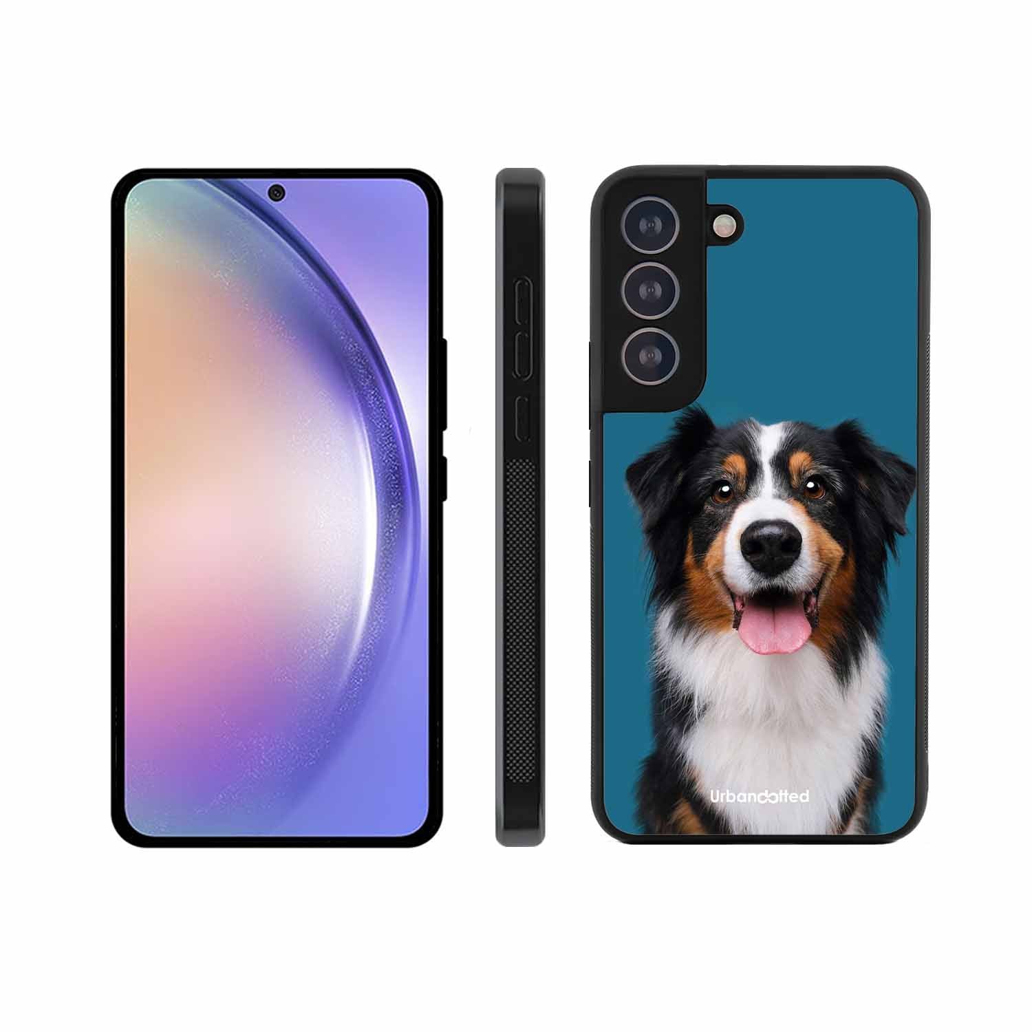 Aussie Shepherd Smile Glass Case For Samsung S21 Plus