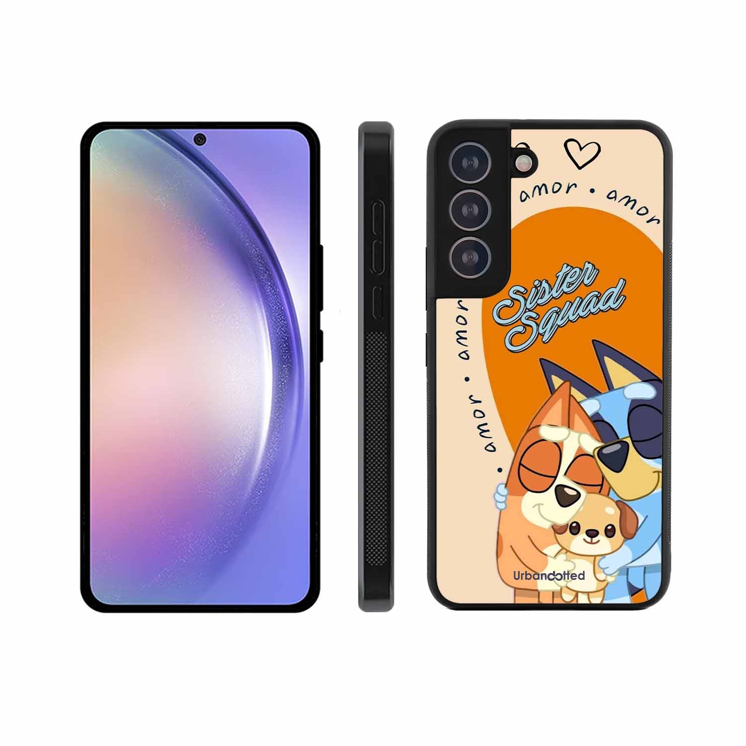 Aussie Cartoon Sisters Glass Case For Samsung S21 Plus